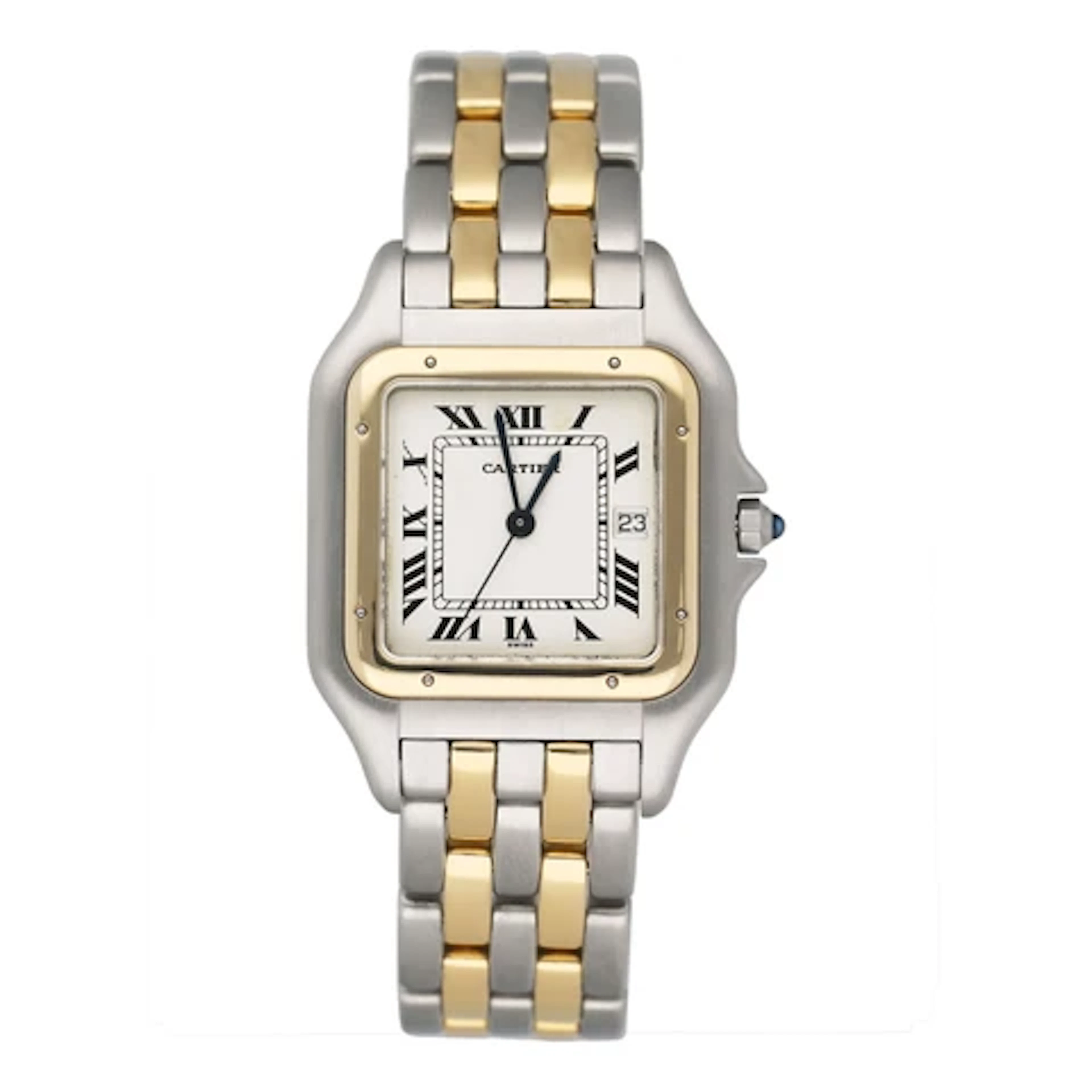 Cartier Panthere Jumbo W25027B6 Two Row Mens Watch