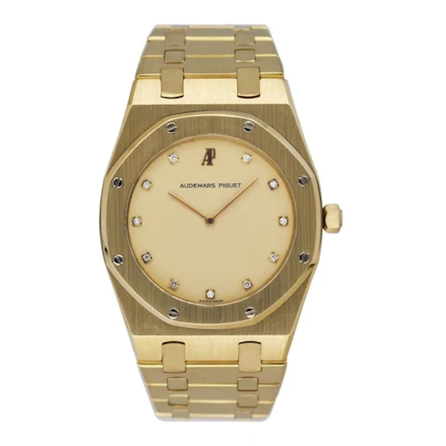Audemars Piguet Royal Oak 56303BA Diamond Champagne Dial 18K Yellow Gold Watch