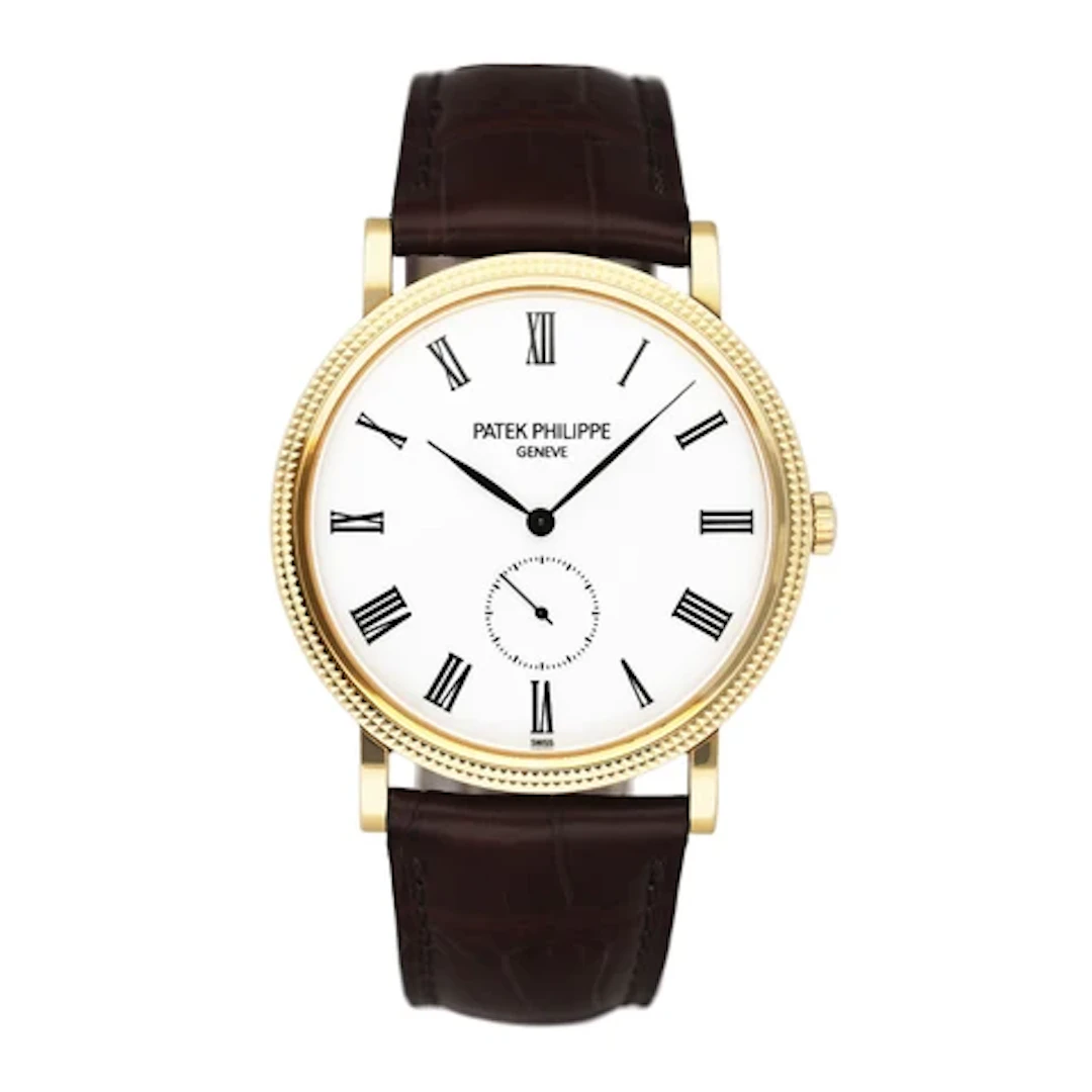 Patek Philippe Calatrava 5119J 18K Yellow Gold Mens Watch With Papers