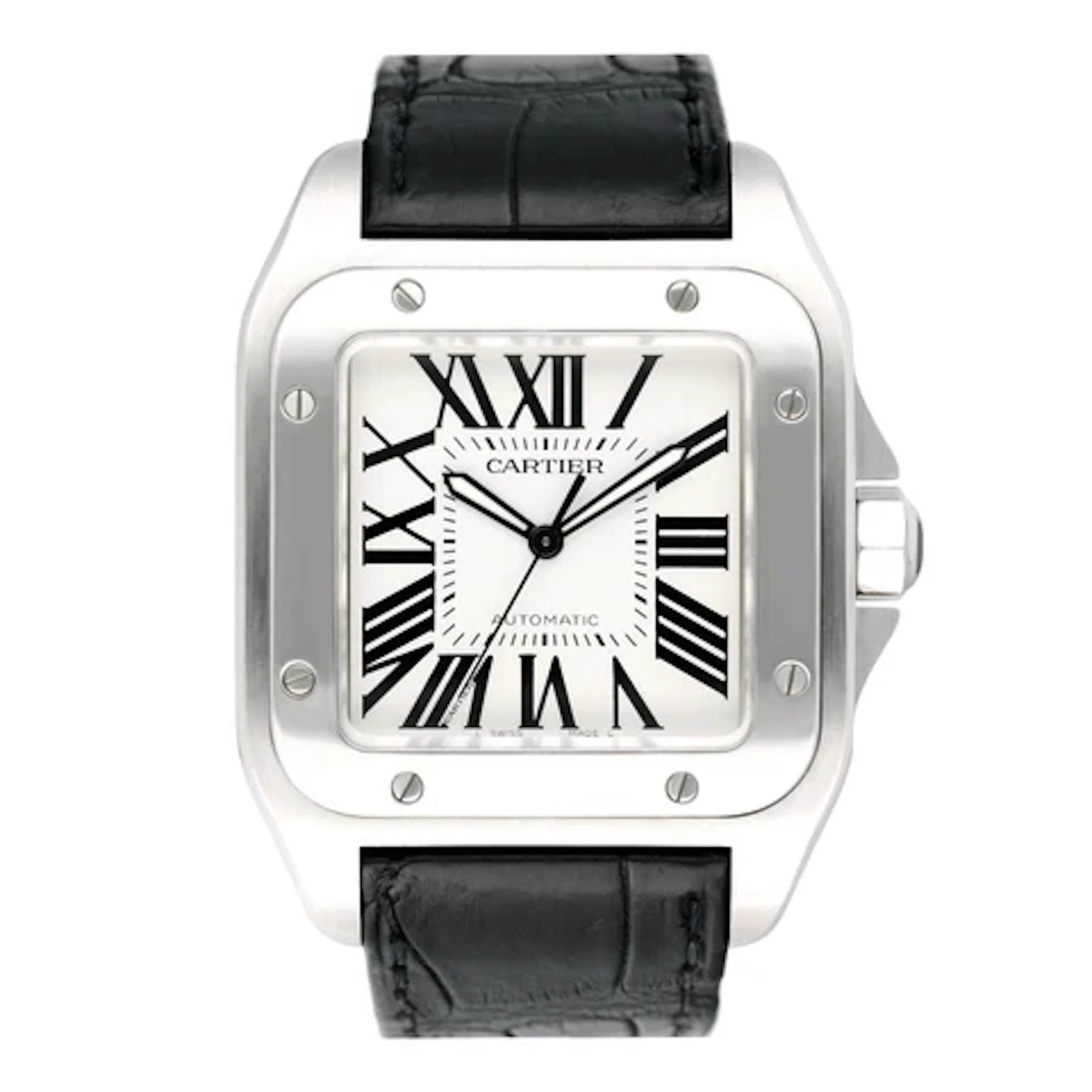 Cartier Santos-100 W20073X8 Stainless Steel Mens Watch
