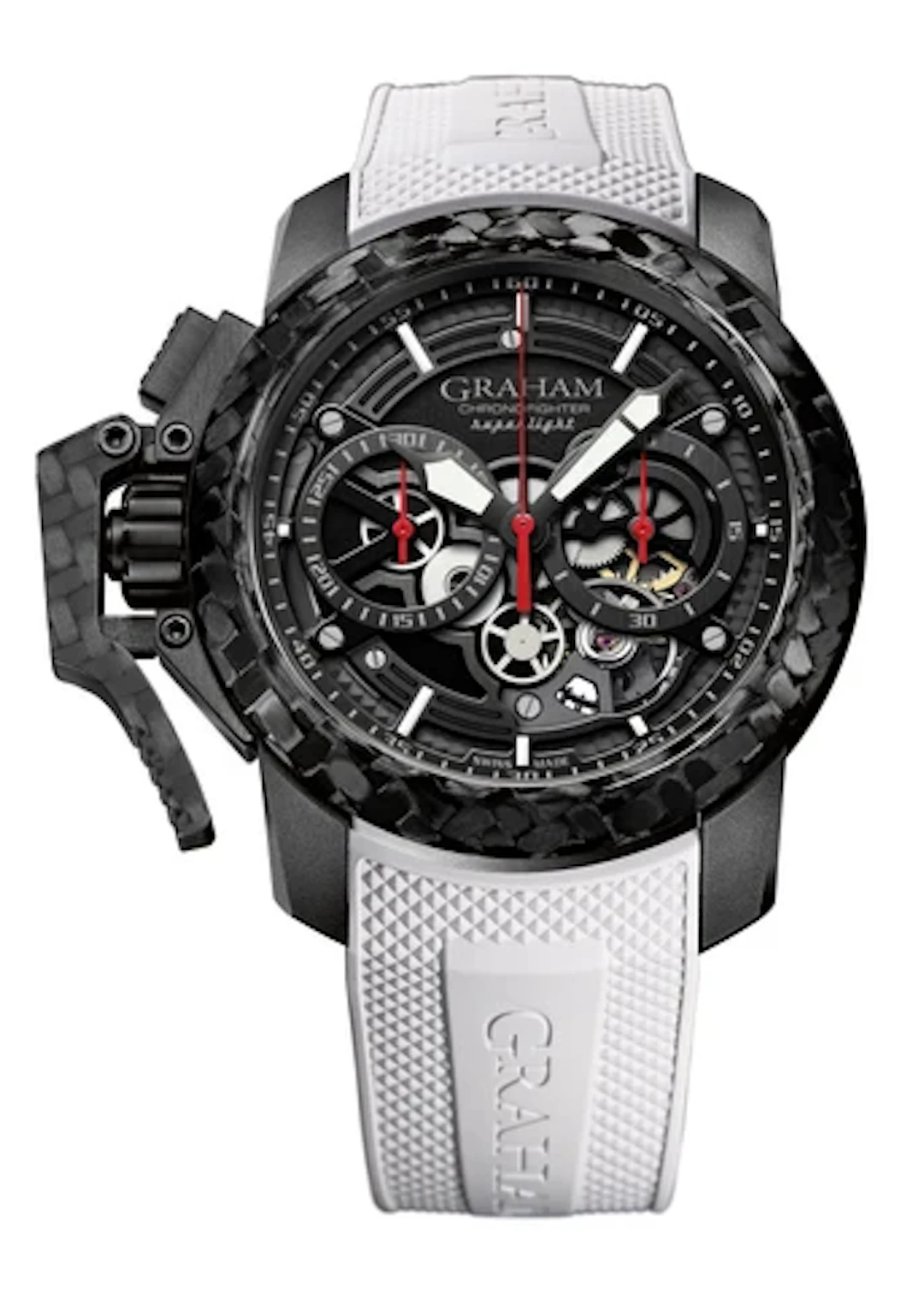 Graham Chronofighter Superlight 2CCBK.B25A Skeleton-dial Dial Mens