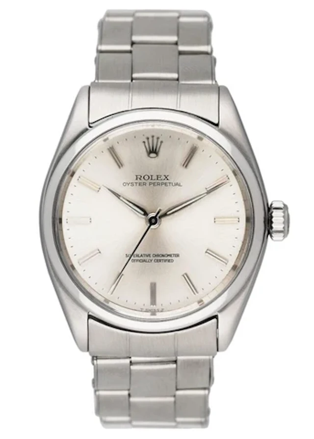Rolex Air-King 5500 Silver Dial Mens Watch