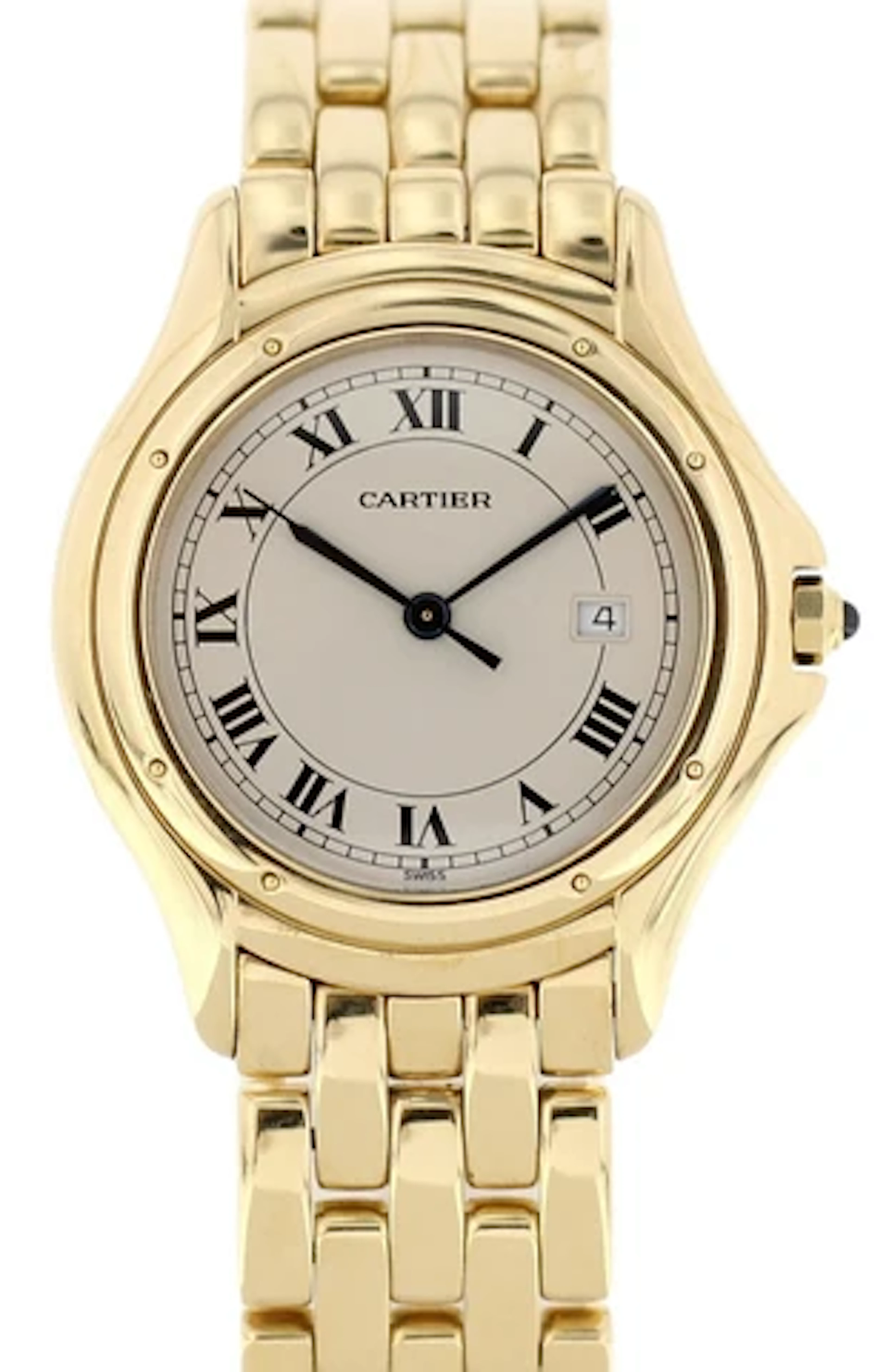 Cartier Panthere Cougar 887904 18k Yellow Gold Watch