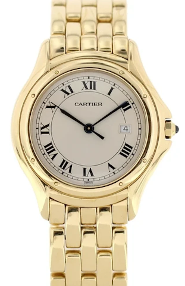 Cartier Panthere Cougar 887904 18k Yellow Gold Watch