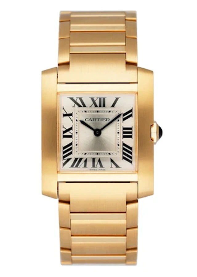 Cartier Tank Francaise WGTA0113 18K Yellow Gold Watch Box Papers