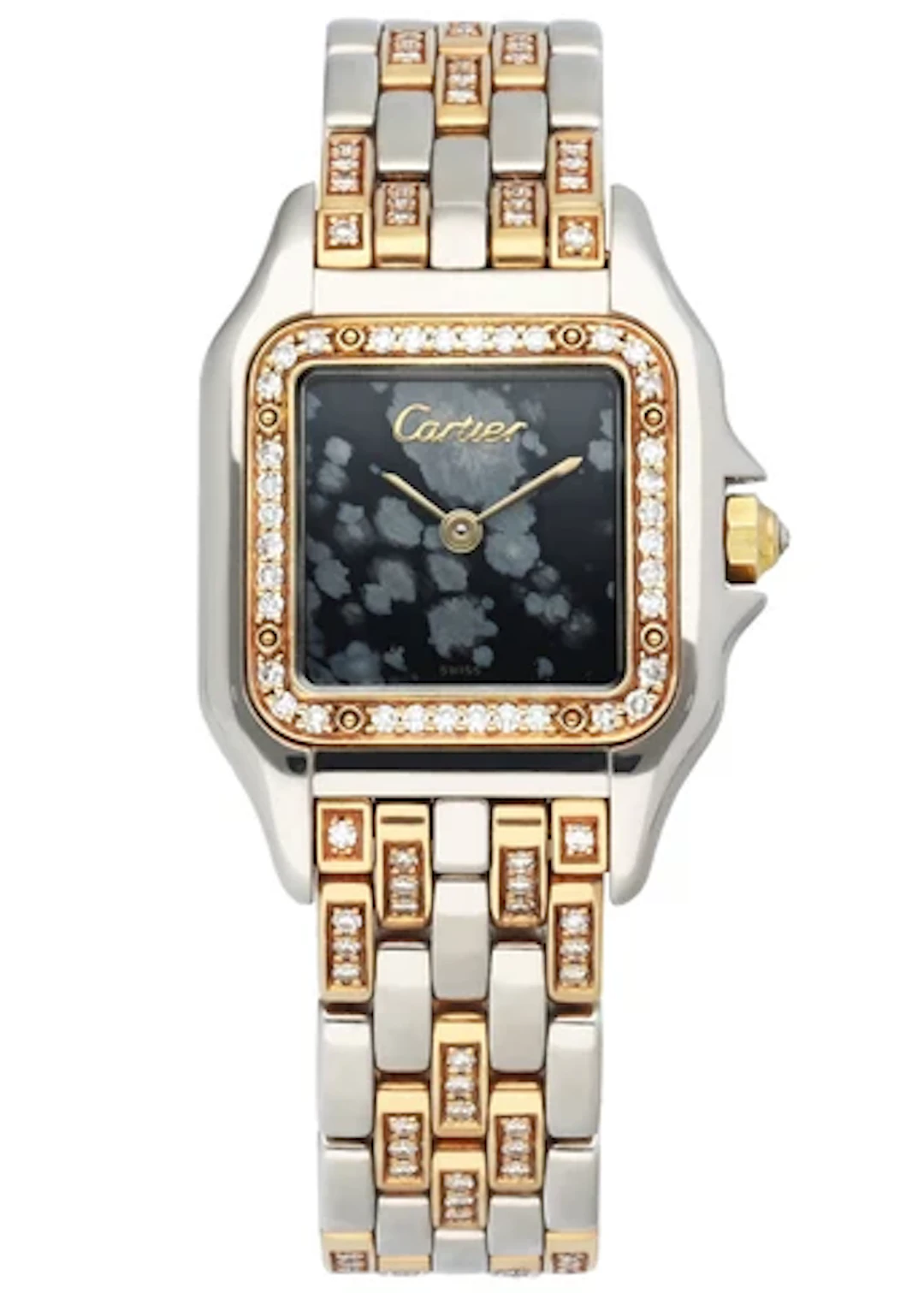 Cartier Panthere 18K White Gold & 18K Rose Gold Factory Set Diamonds