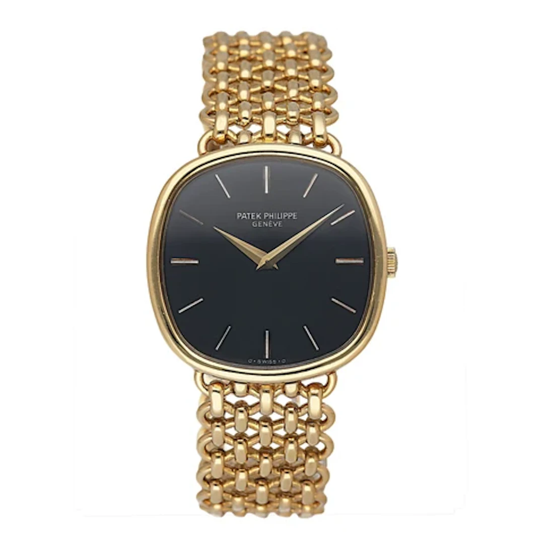 Patek Philippe Ellipse 3844/2J Blue Dial 18K Yellow Gold Mens Watch