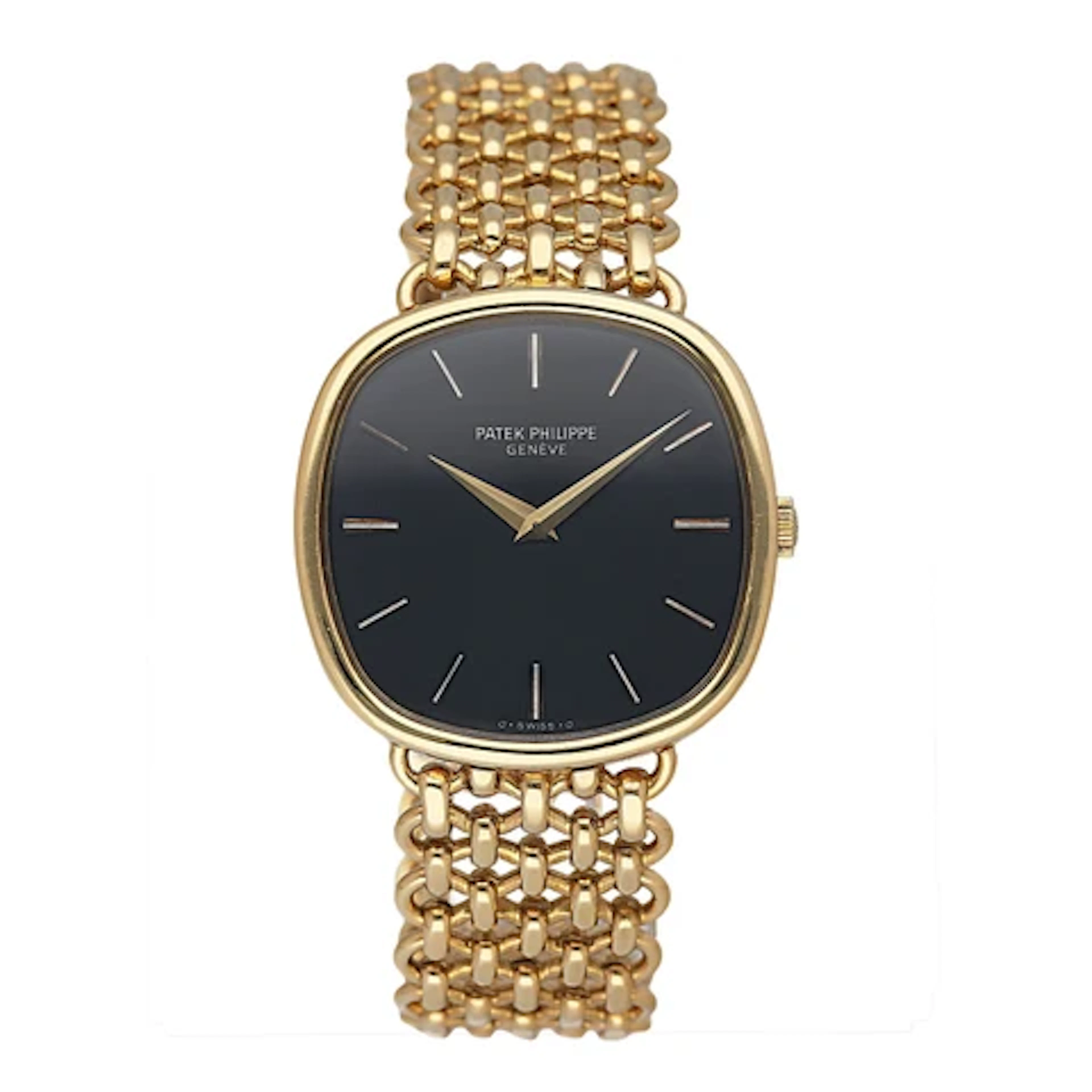 Patek Philippe Ellipse 3844/2J Blue Dial 18K Yellow Gold Mens Watch