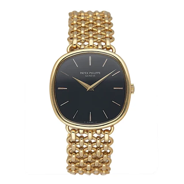 Patek Philippe Ellipse 3844/2J Blue Dial 18K Yellow Gold Mens Watch