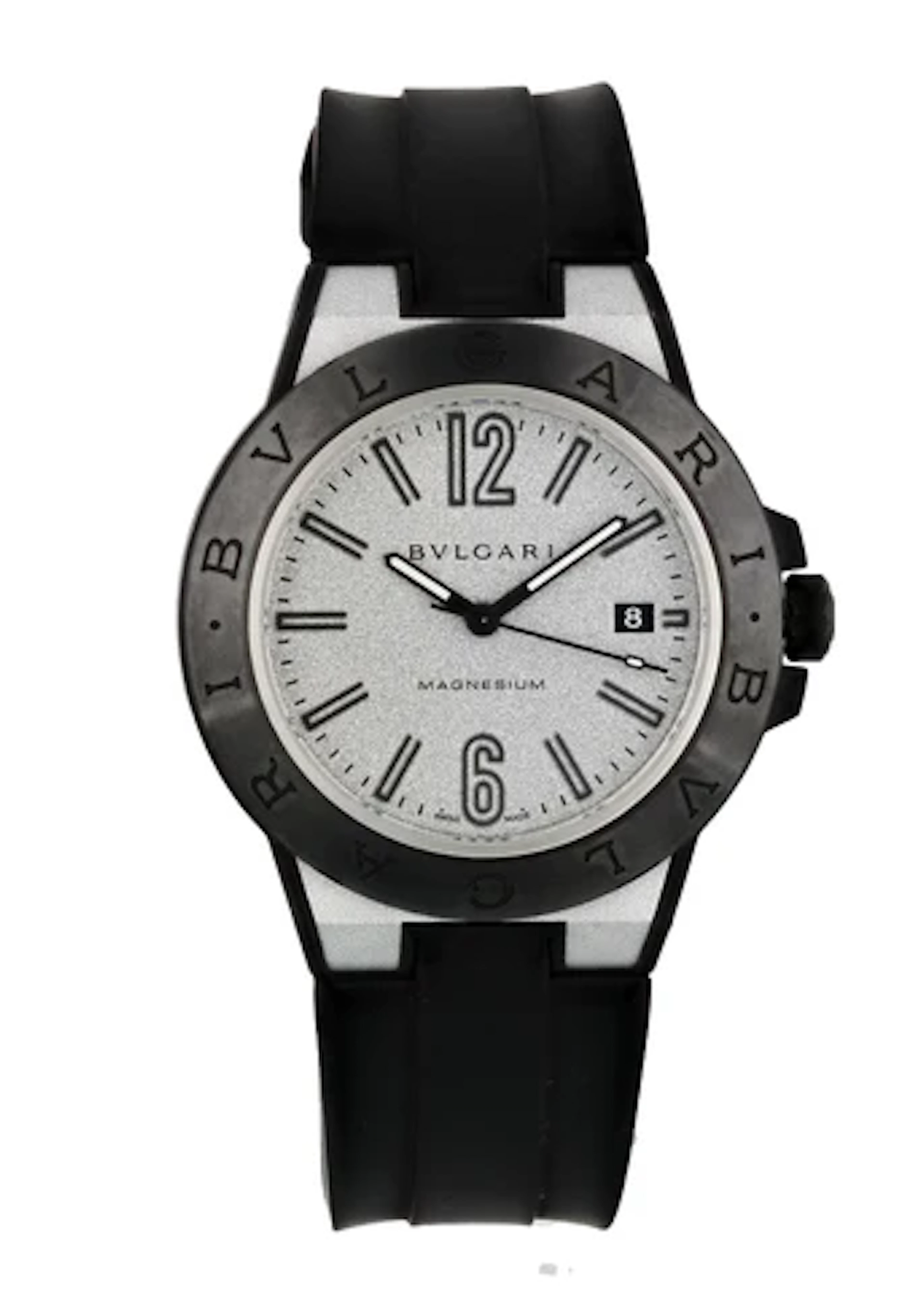 Bvlgari Diagono Magnesium DG 41 SMC Men's Watch Box Papers