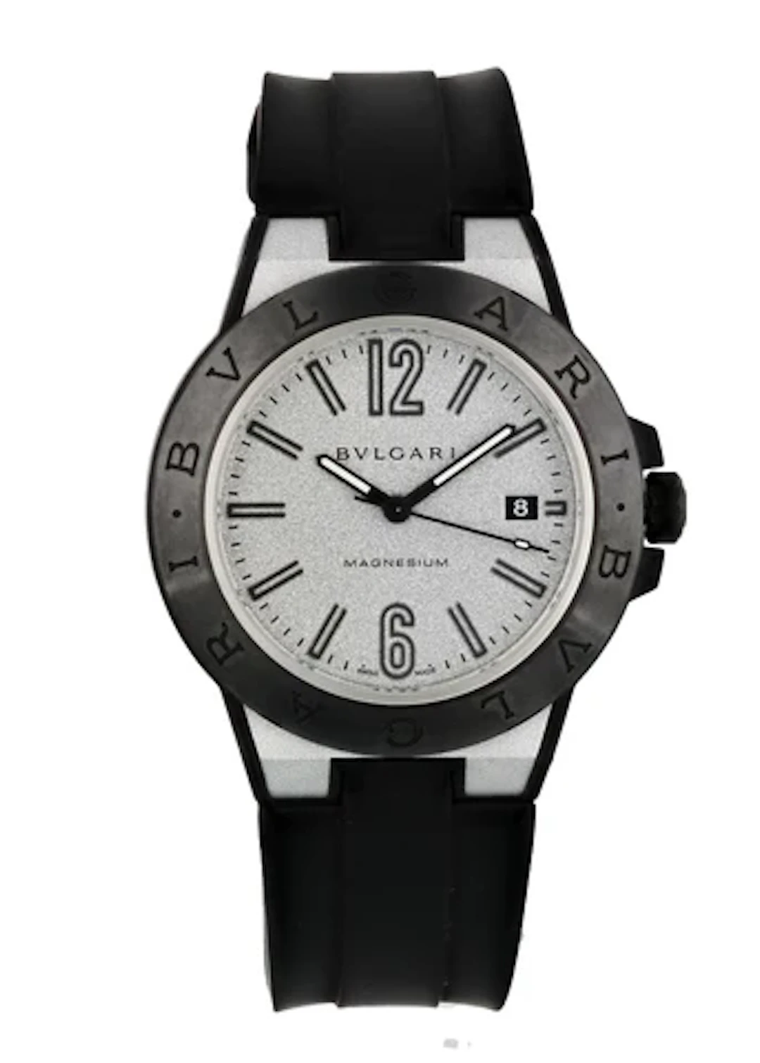 Bvlgari Diagono Magnesium DG 41 SMC Men's Watch Box Papers