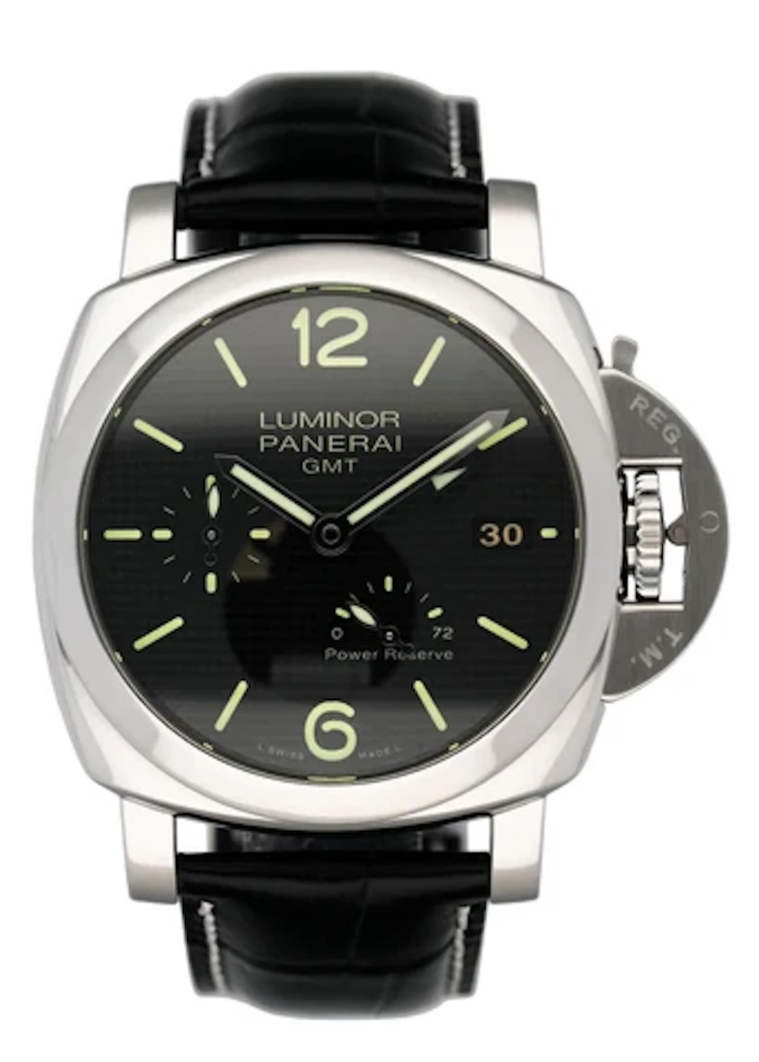 Panerai Luminor 1950 PAM00537 GMT Mens Watch Box Papers