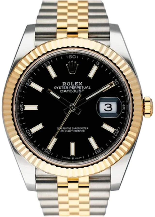 Rolex Datejust 41 126333 Black Dial Mens Watch Box Papers