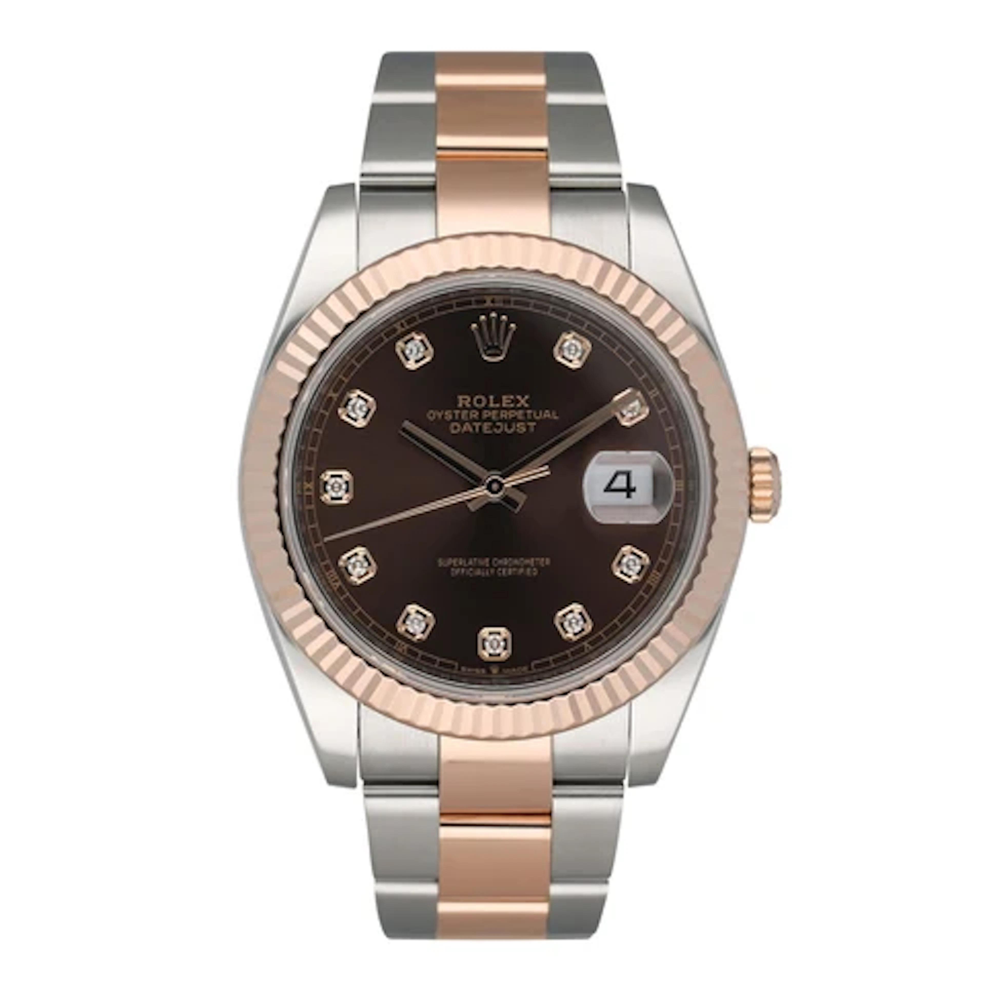 Rolex Datejust 41 126331 Chocolate Diamond Dial Mens Watch Box Papers