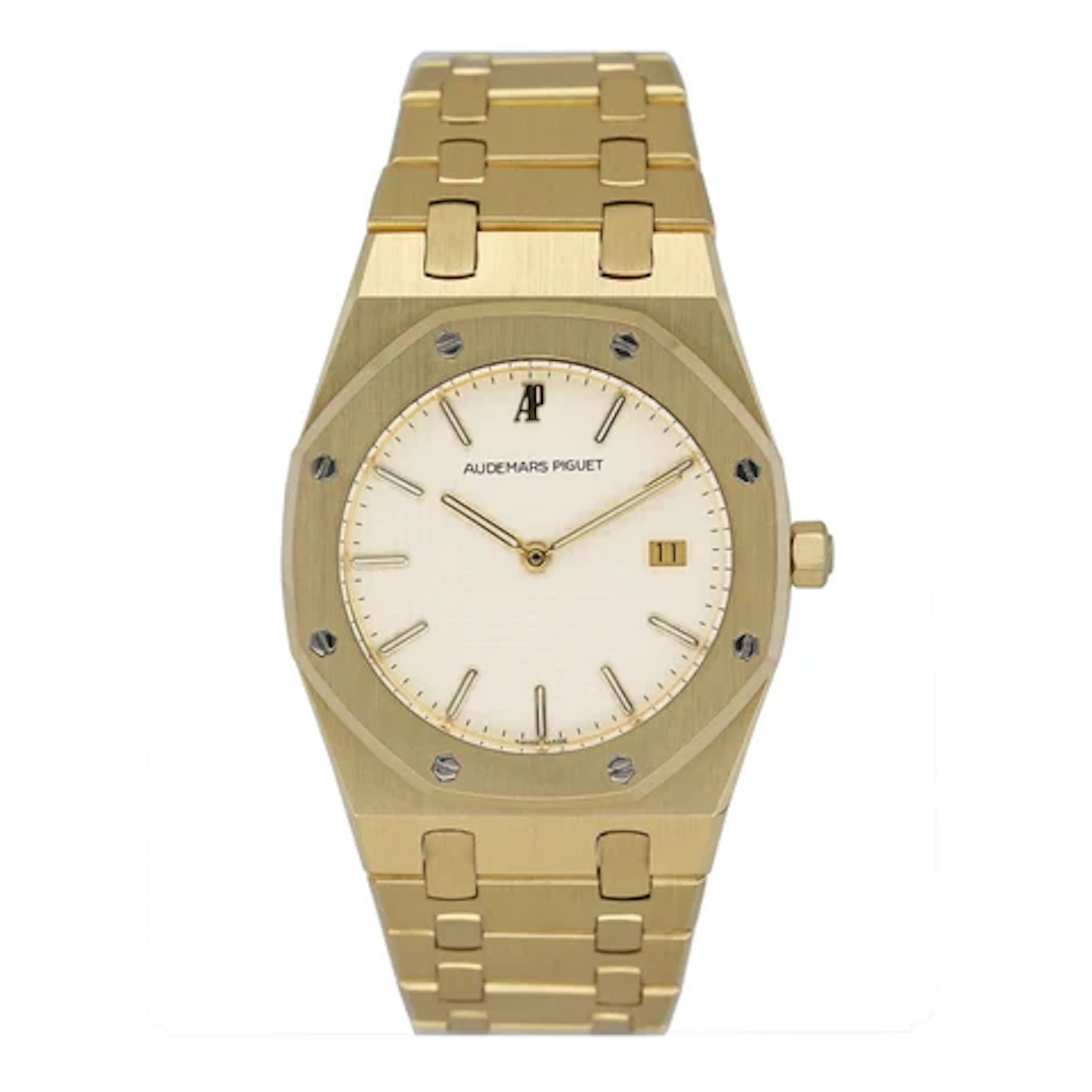 Audemars Piguet Royal Oak 56175BA Cream Dial 18K Yellow Gold Watch