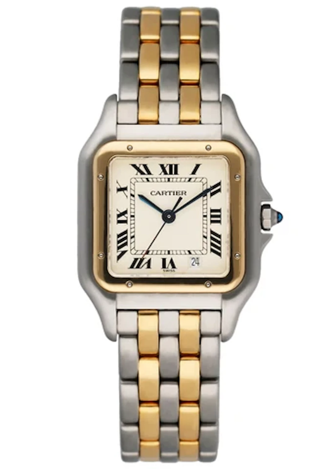 Cartier Panthere W25028B6 Midsize Two Tone Ladies Watch
