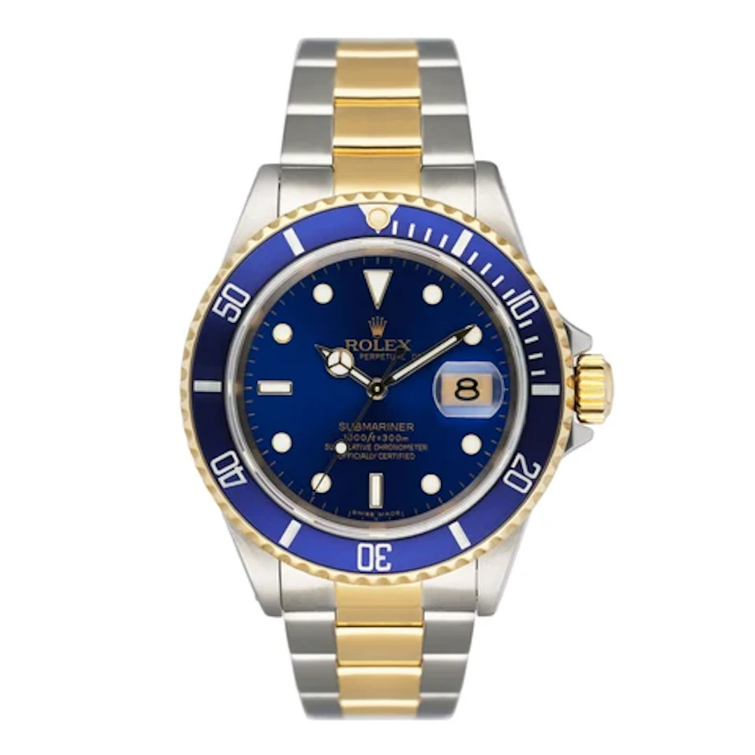 Rolex Submariner 16613 Blue Dial Mens Watch