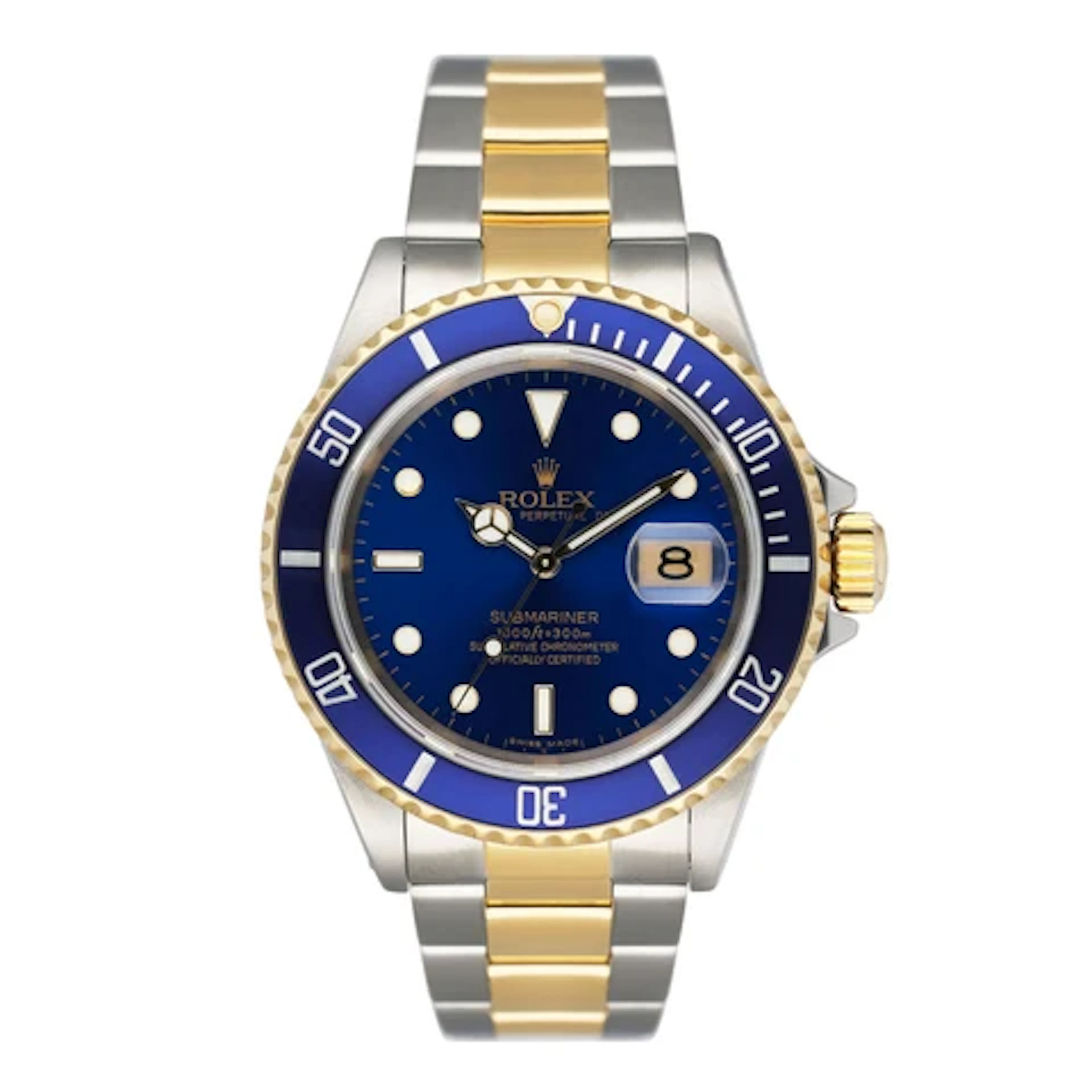 Rolex Submariner 16613 Blue Dial Mens Watch