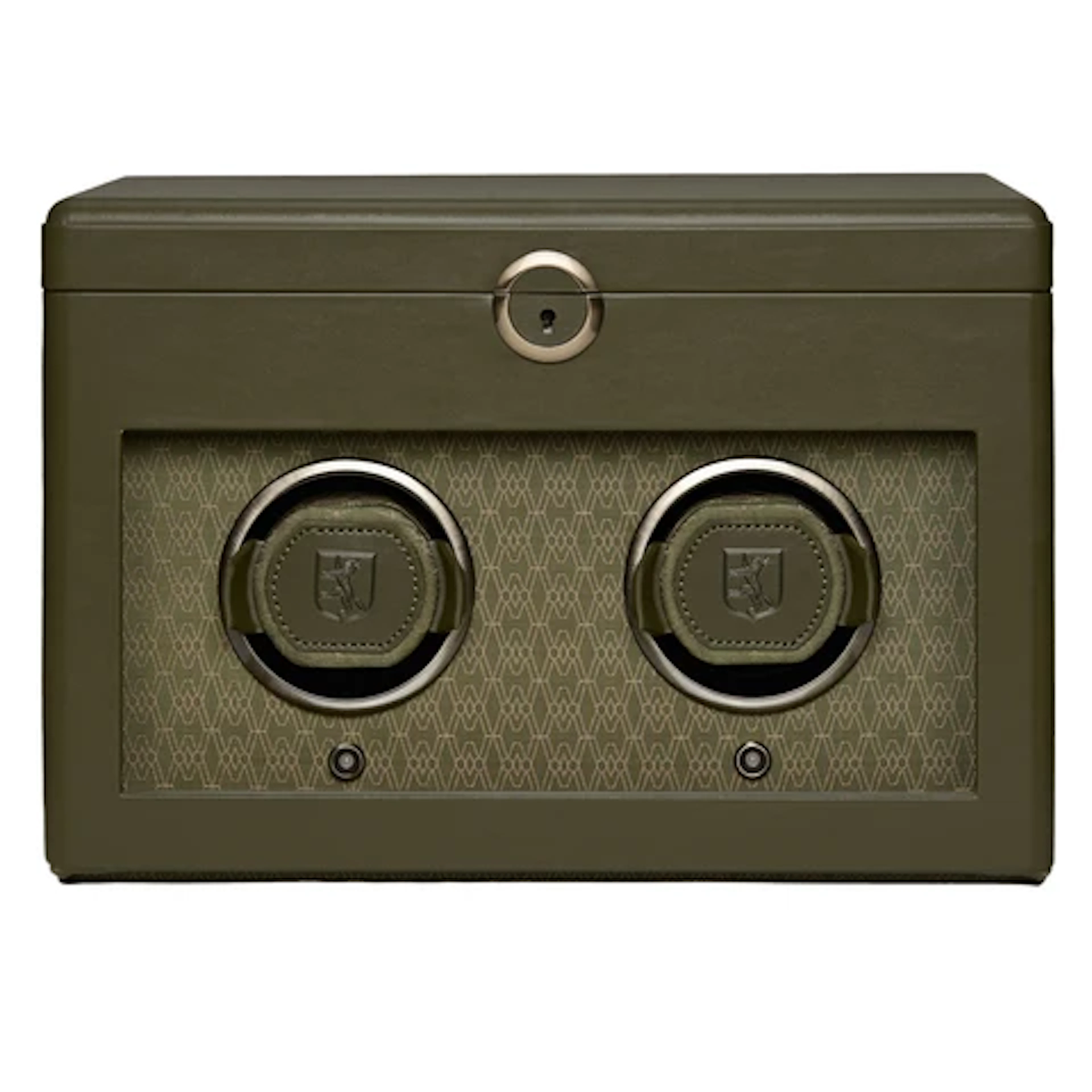 Earth Double Watch Winder - Olive