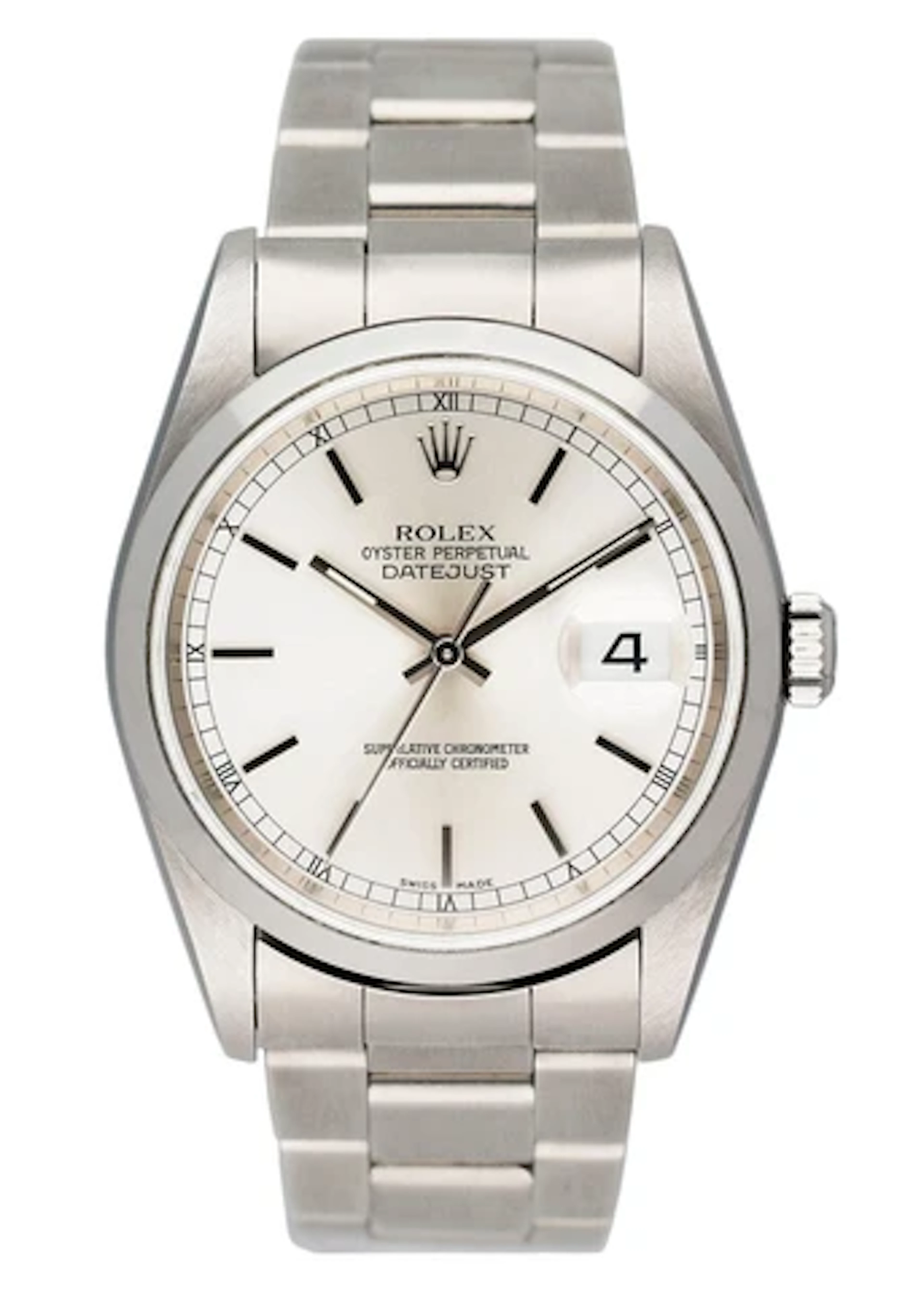Rolex Datejust 16200 Silver Dial Mens Watch