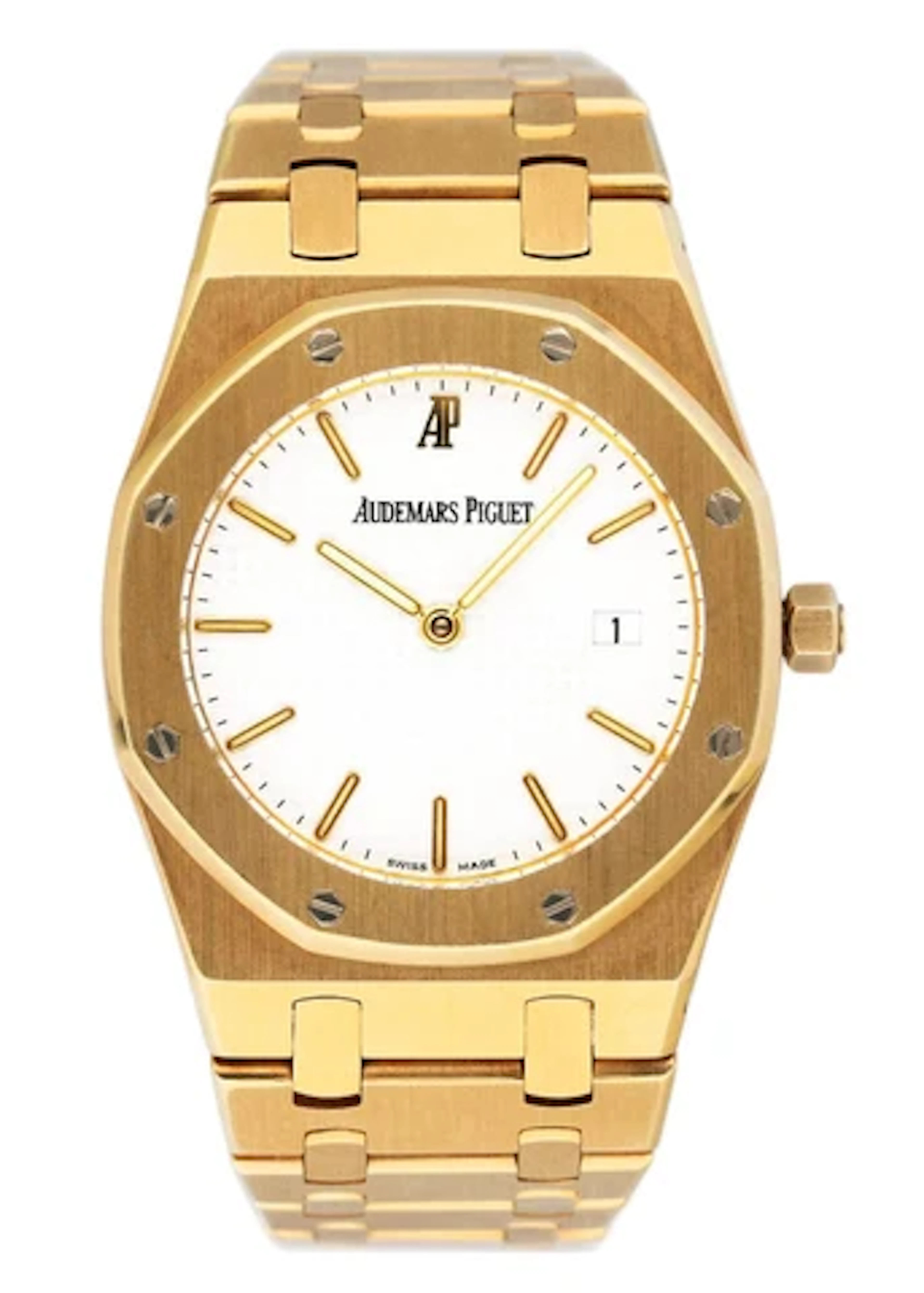 Audemars Piguet Royal Oak 56175BA White Dial 18K Yellow Gold Ladies
