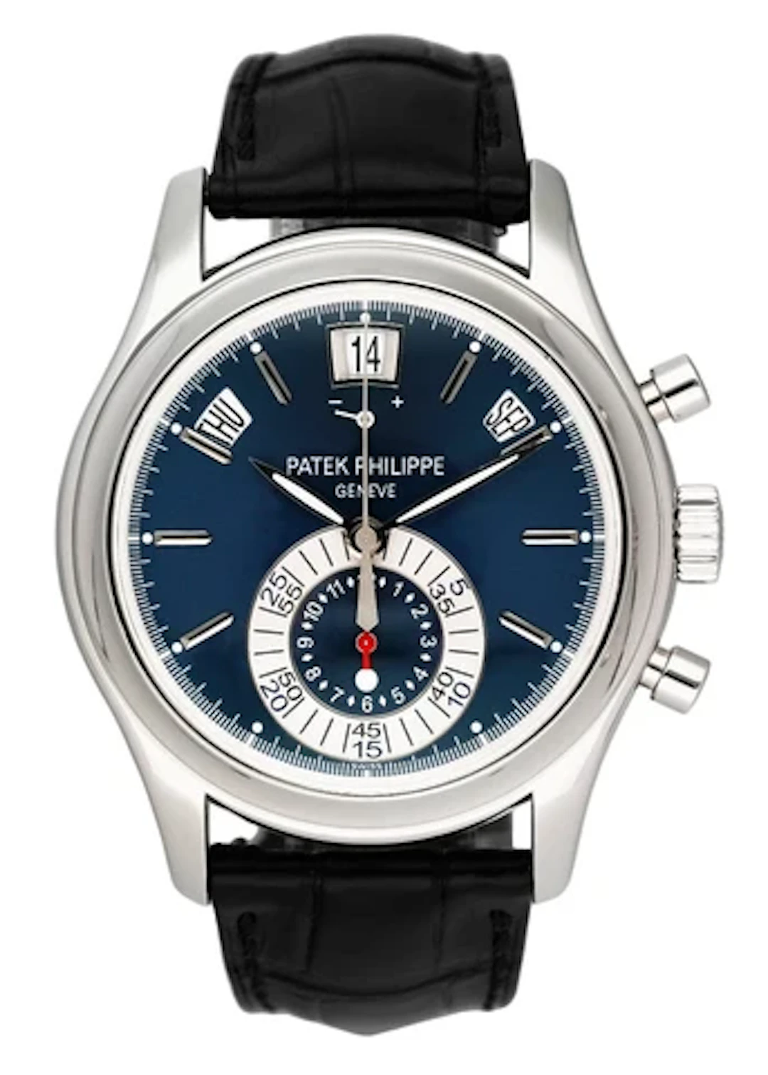 Patek Philippe Complications Annual Calendar 5960P Blue Dial Box Papers