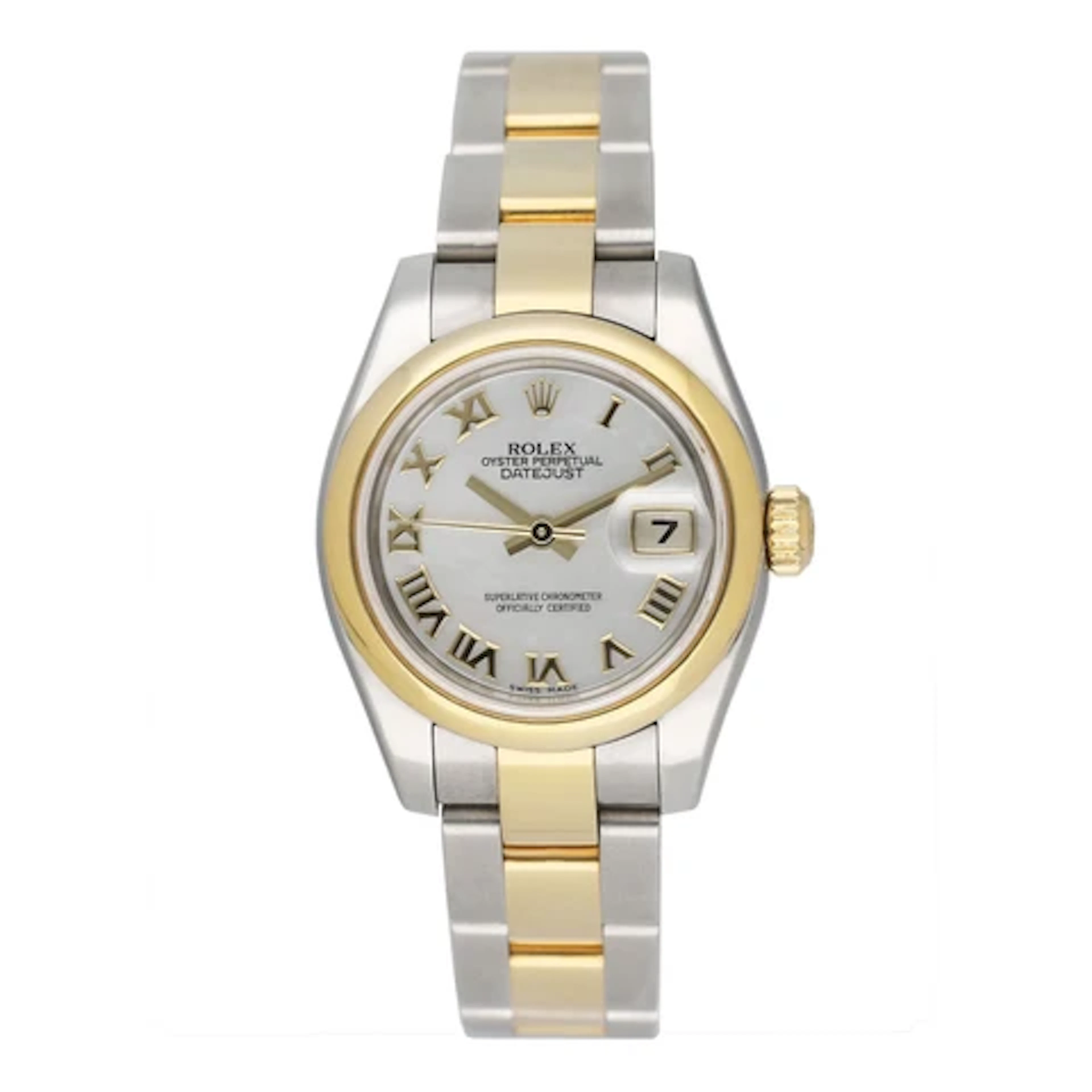Rolex Oyster Perpetual Datejust 179163 MOP Ladies Watch Box Papers