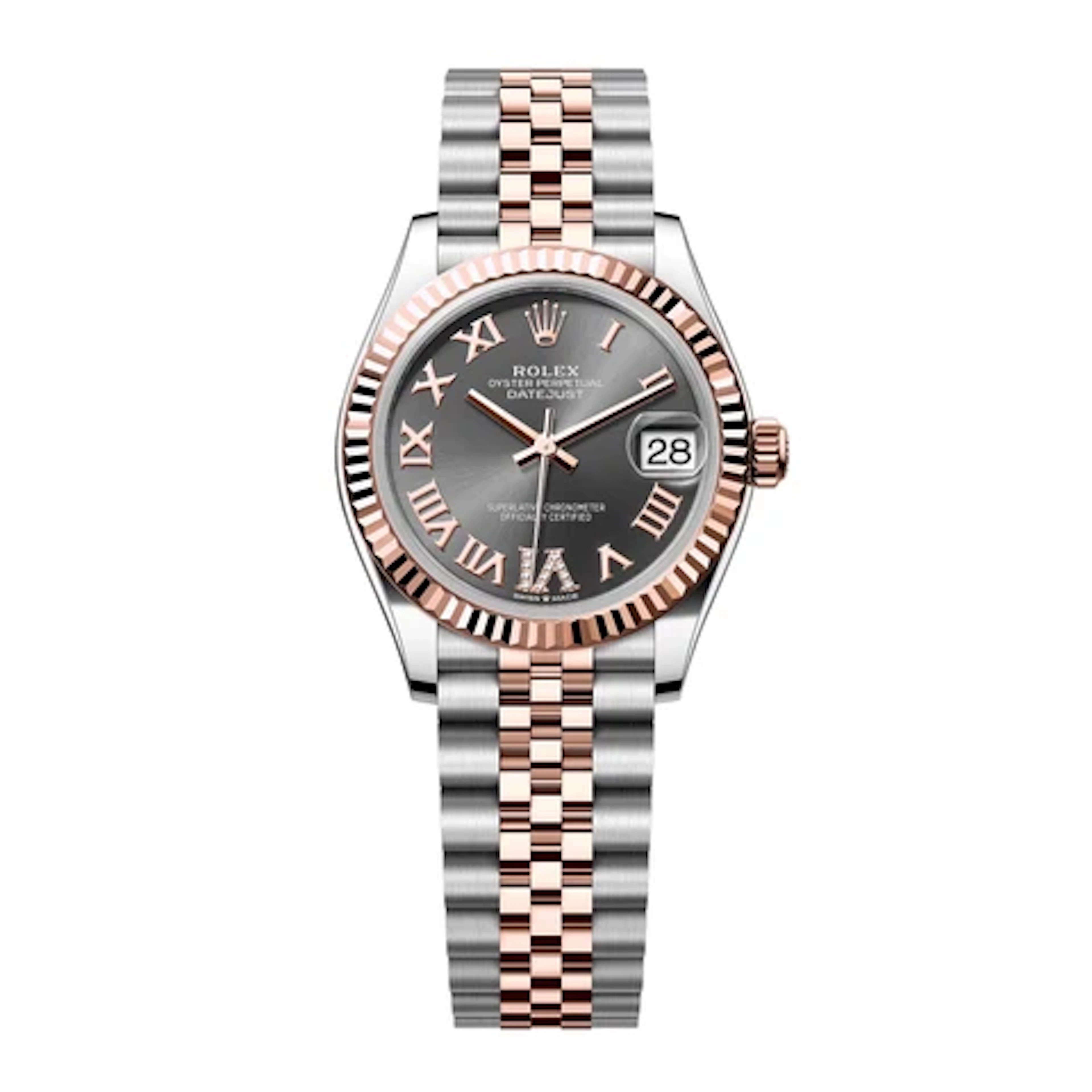 Rolex Datejust 31 278271 Diamond Grey Dial Ladies Watch Box Papers