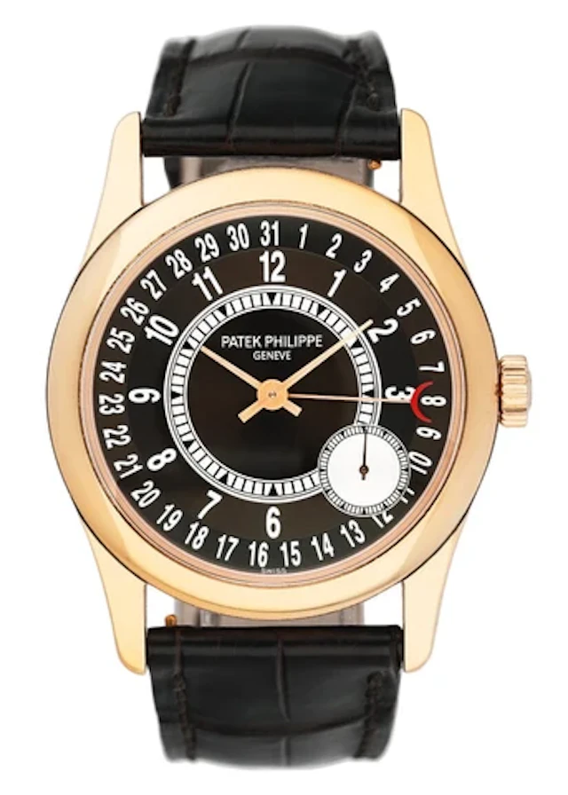 Patek Philippe Calatrava 6000R Brown Dial 18K Rose Gold Mens Watch