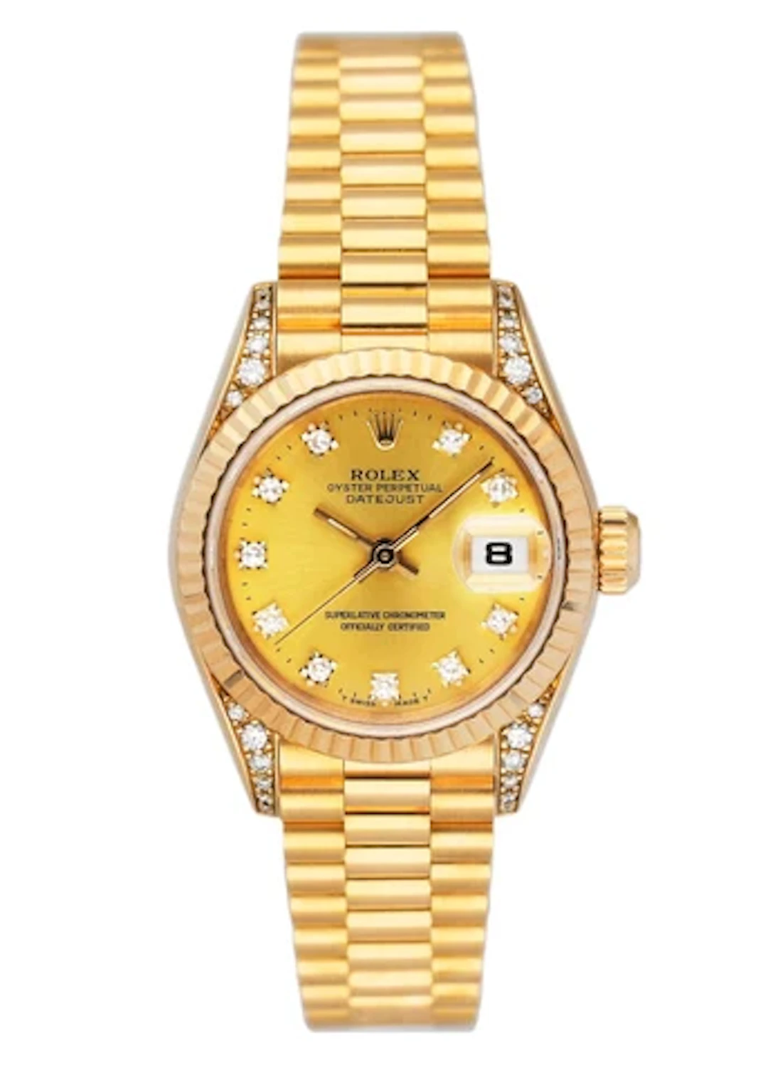 Rolex Datejust 69188 Diamond Dial Ladies Watch