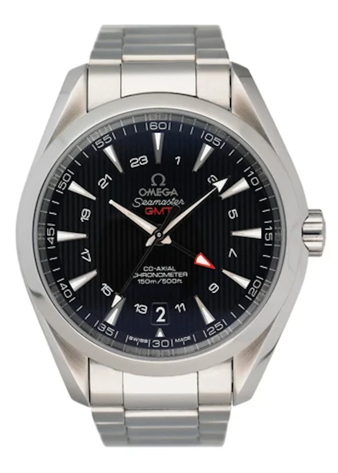 Omega Seamaster Aqua Terra GMT Mens Watch Box Papers