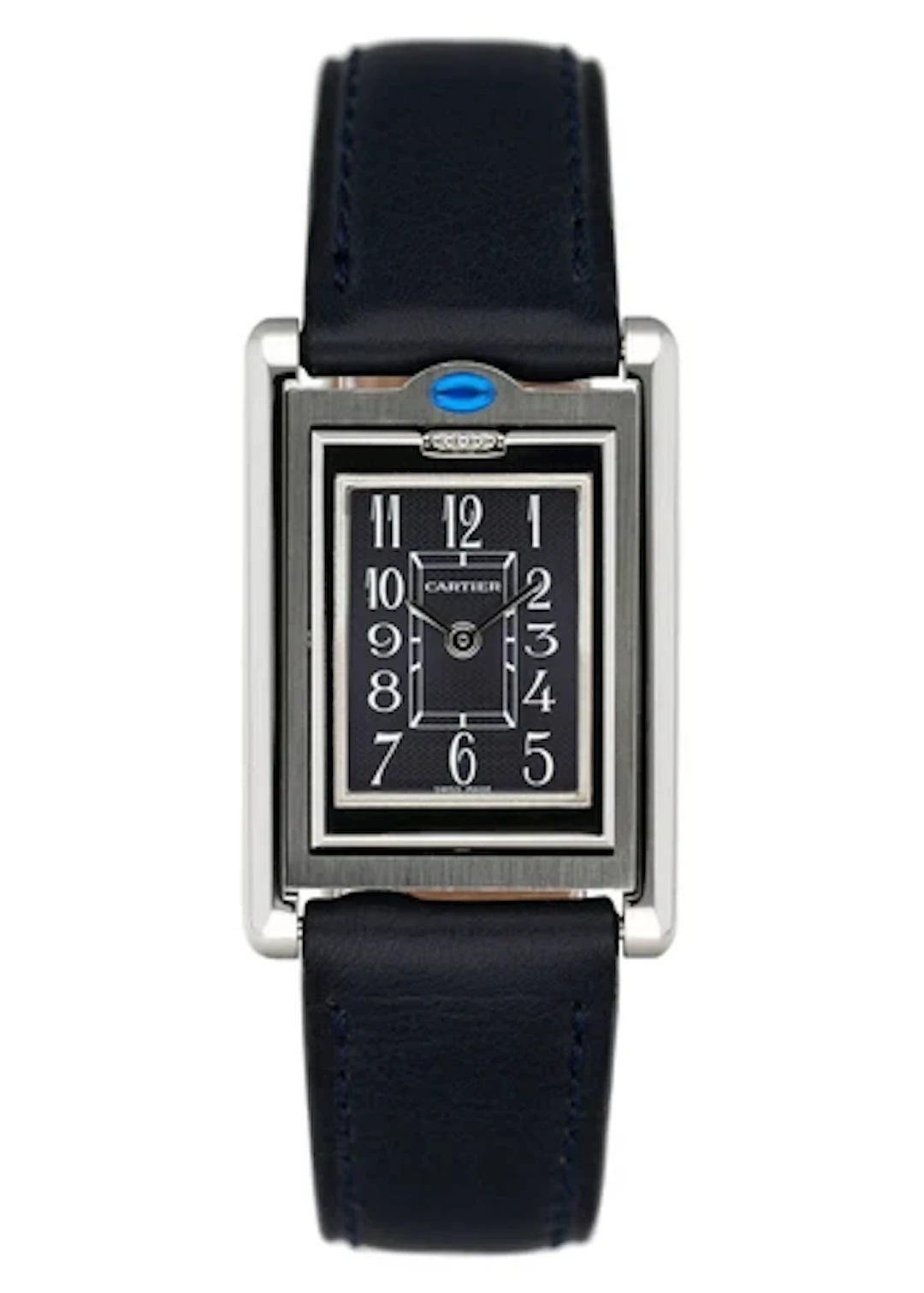 Cartier Tank Basculante W1016830 Blue Dial Ladies Watch