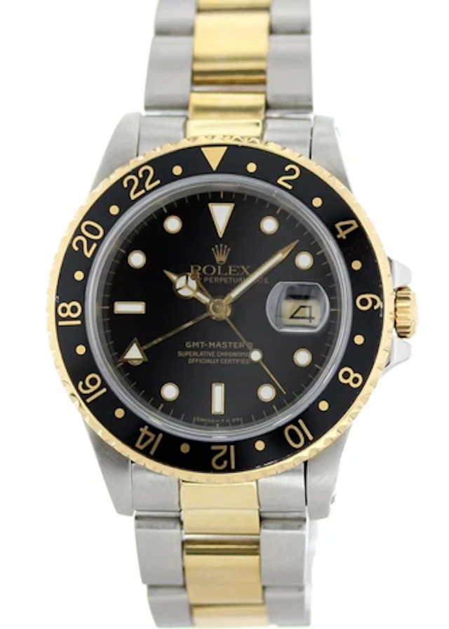 Rolex Oyster Perpetual GMT-Master II 18K 16713 Mens Watch