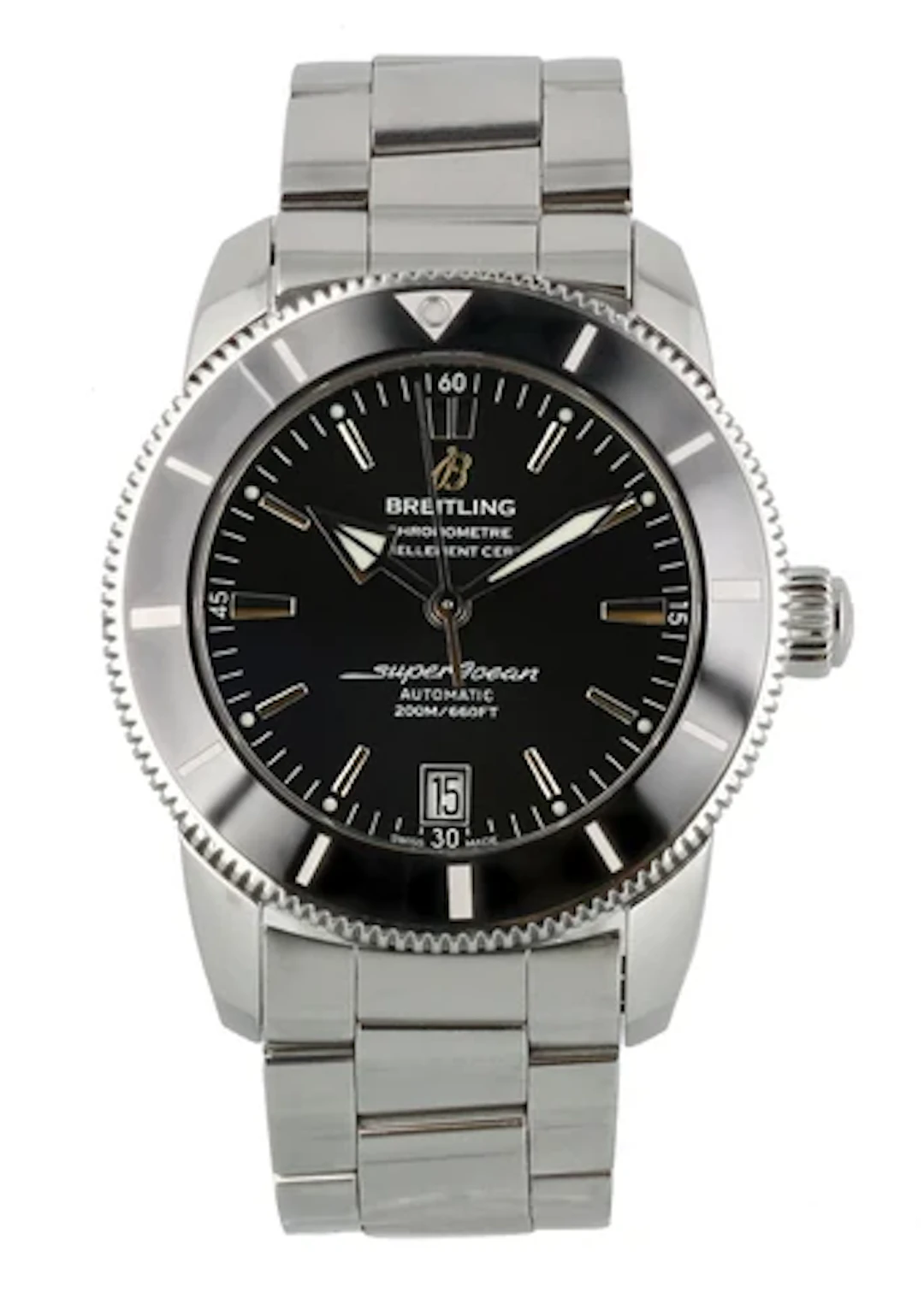 Breitling SuperOcean AB2010 Men Watch Box Papers