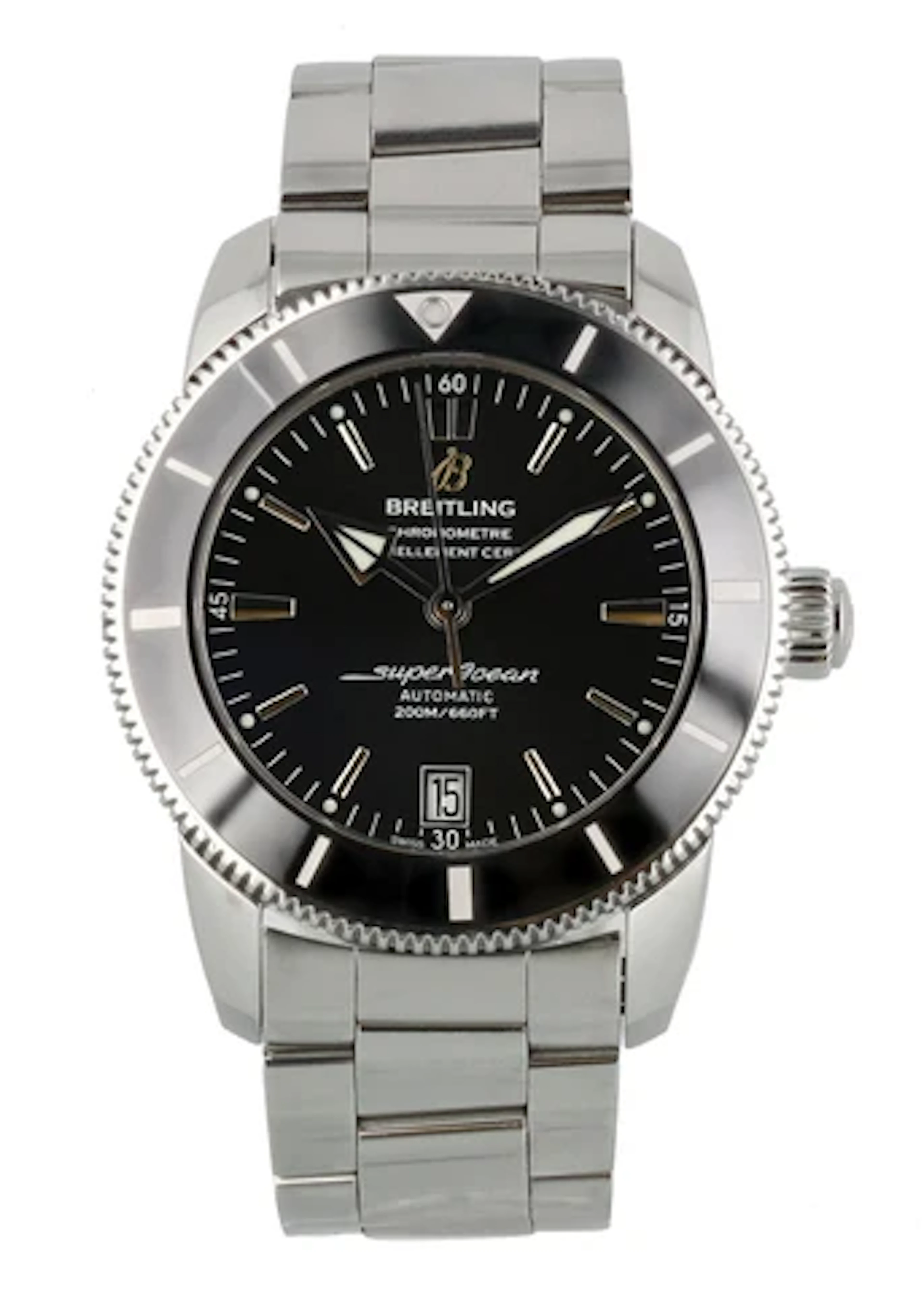Breitling SuperOcean AB2010 Men Watch Box Papers