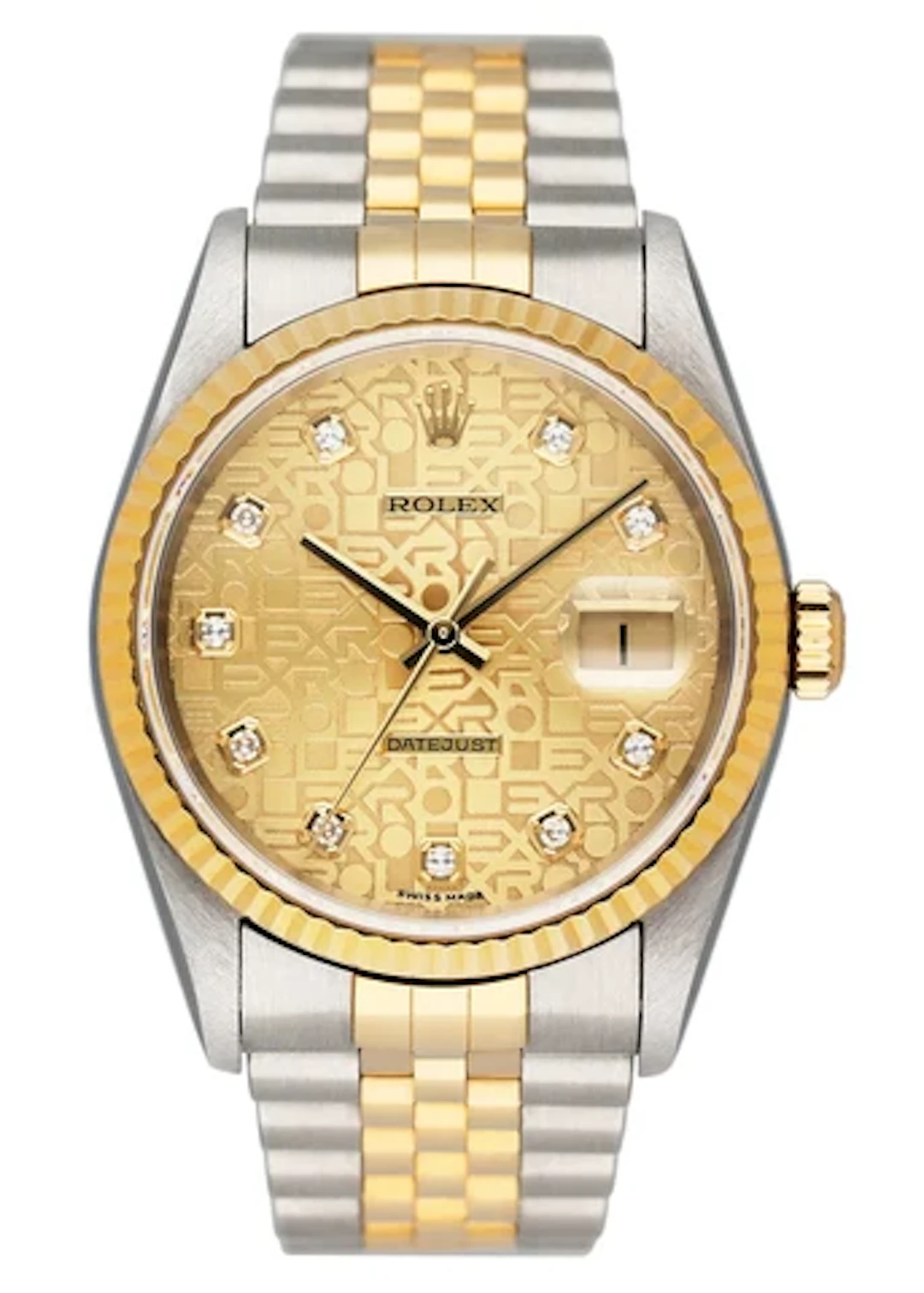 Rolex Datejust 16233 Anniversary Diamond Dial Mens Watch