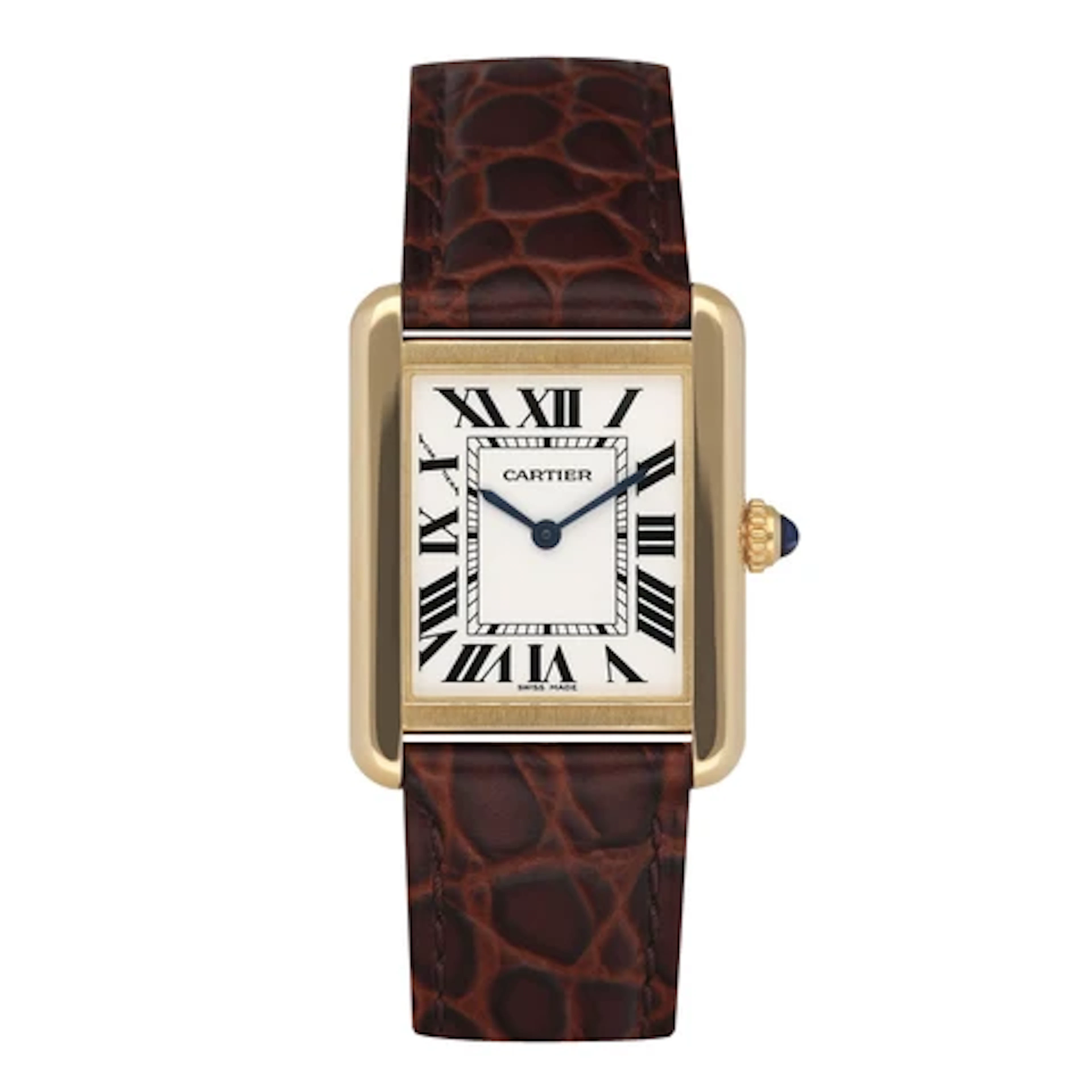 Cartier Tank Solo W5200002 18K Yellow Gold Ladies Watch Box Papers