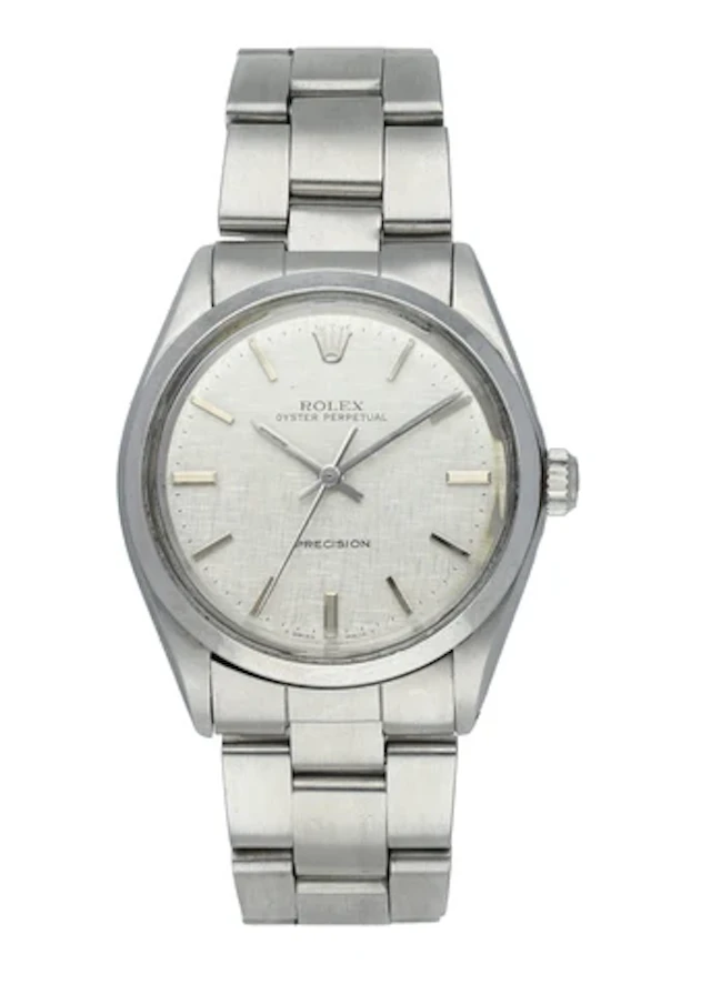 Rolex Oyster Perpetual Precision 5500 Linen Dial Watch