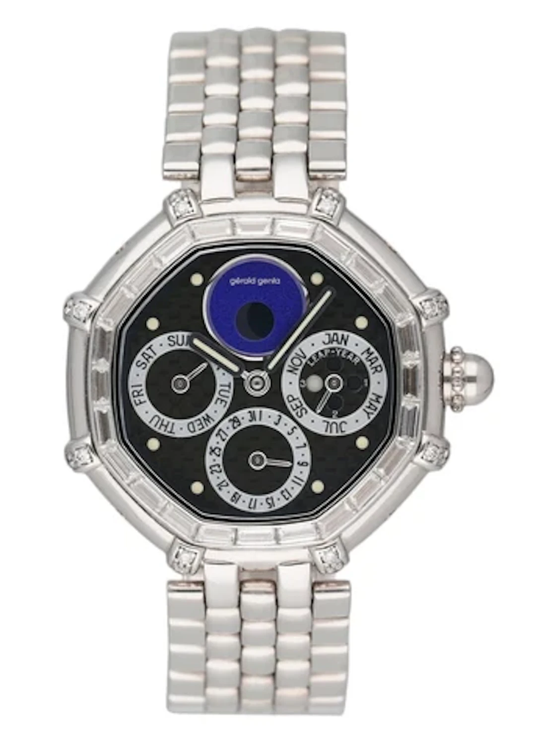 Gérald Genta Success G3374.7 Perpetual Calendar 18K White Gold Watch