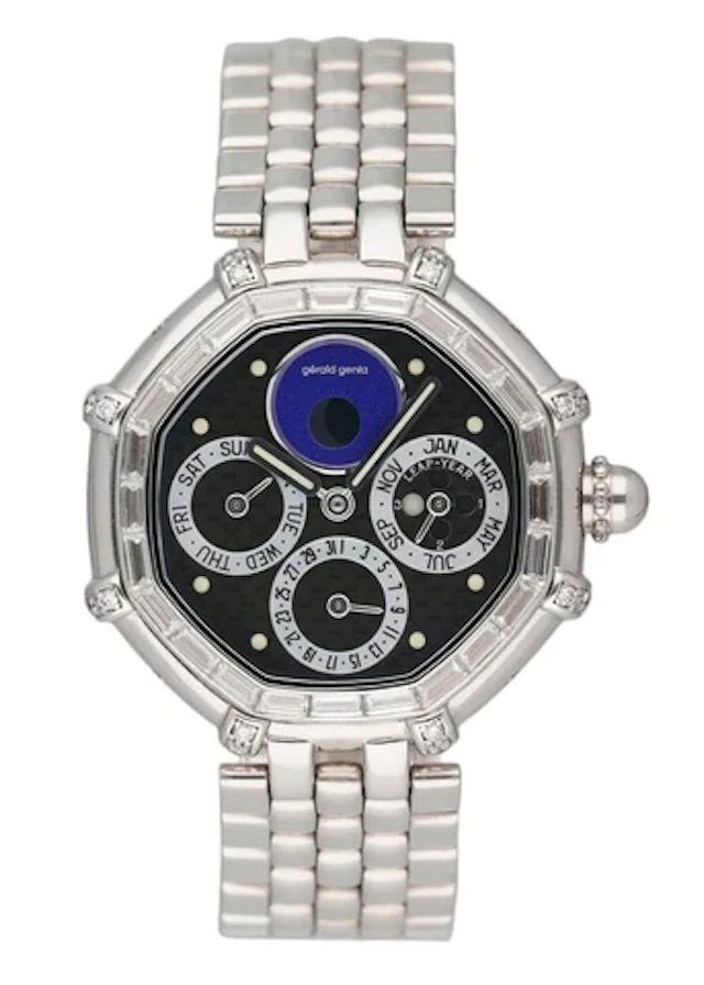 Gérald Genta Success G3374.7 Perpetual Calendar 18K White Gold Watch