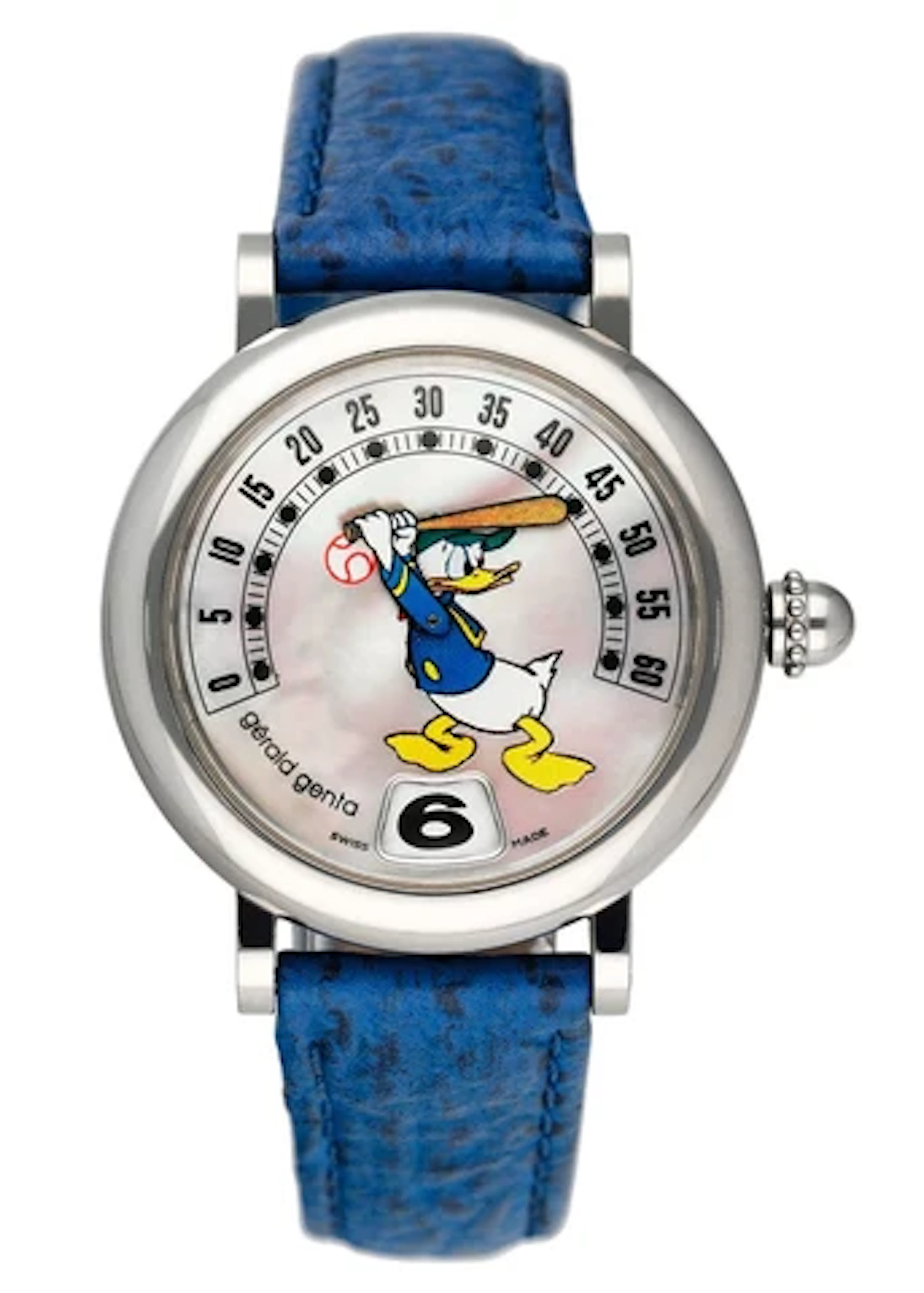 Gérald Genta Retro Disney G.3612 Donald Duck MOP Dial Mens Watch Papers