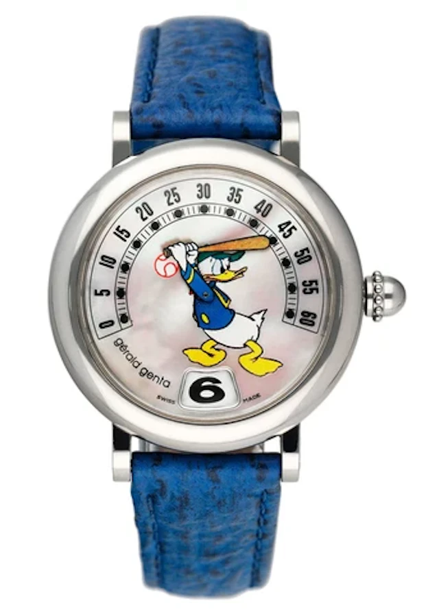 Gérald Genta Retro Disney G.3612 Donald Duck MOP Dial Mens Watch Papers
