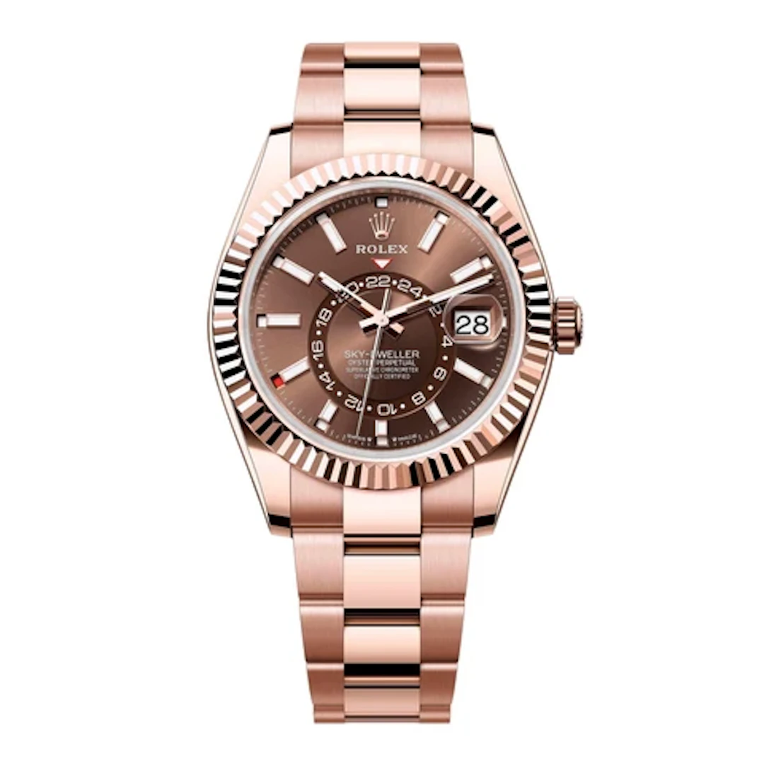 Rolex Sky-Dweller 336935 Chocolate Dial Mens Watch Box Papers