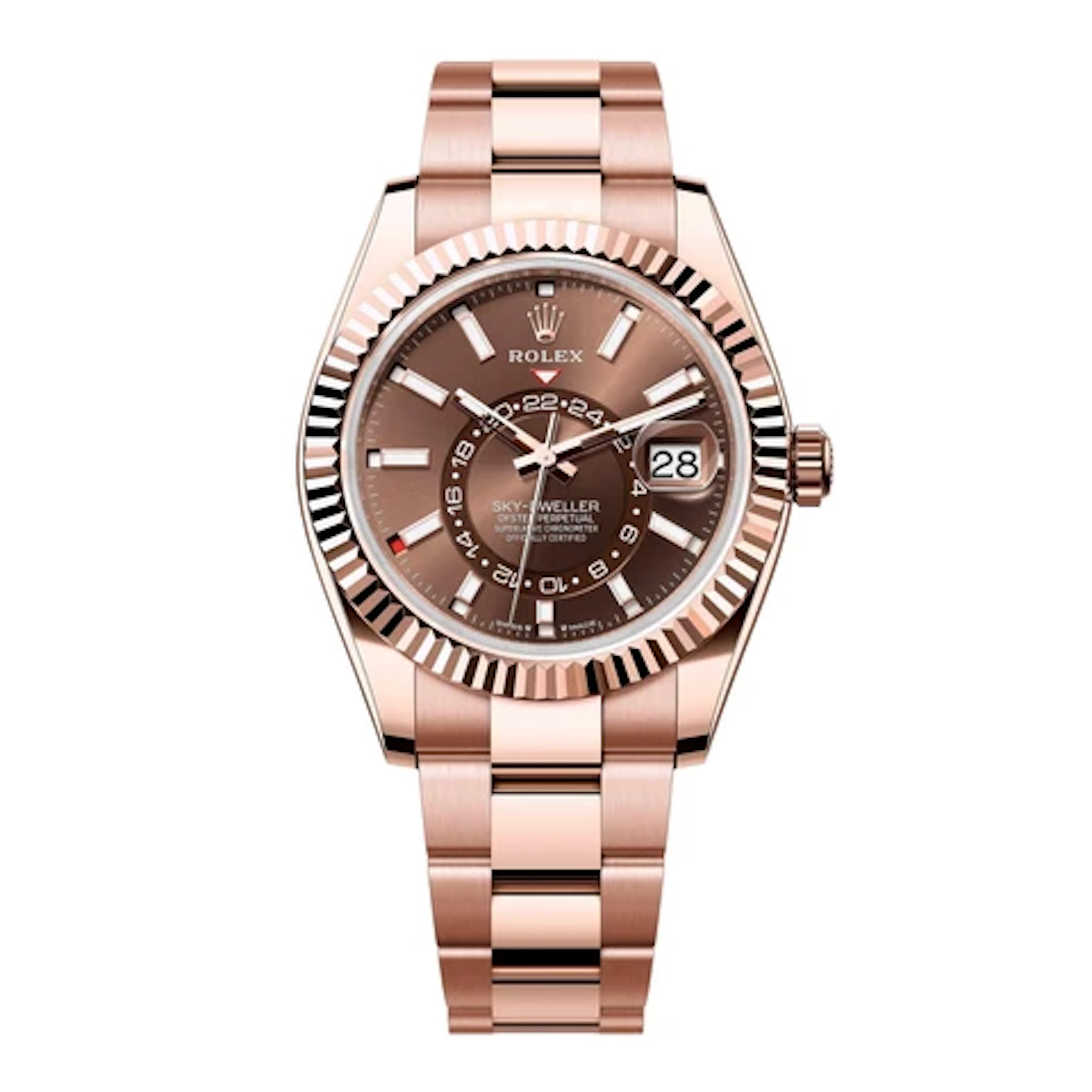 Rolex Sky-Dweller 336935 Chocolate Dial Mens Watch Box Papers