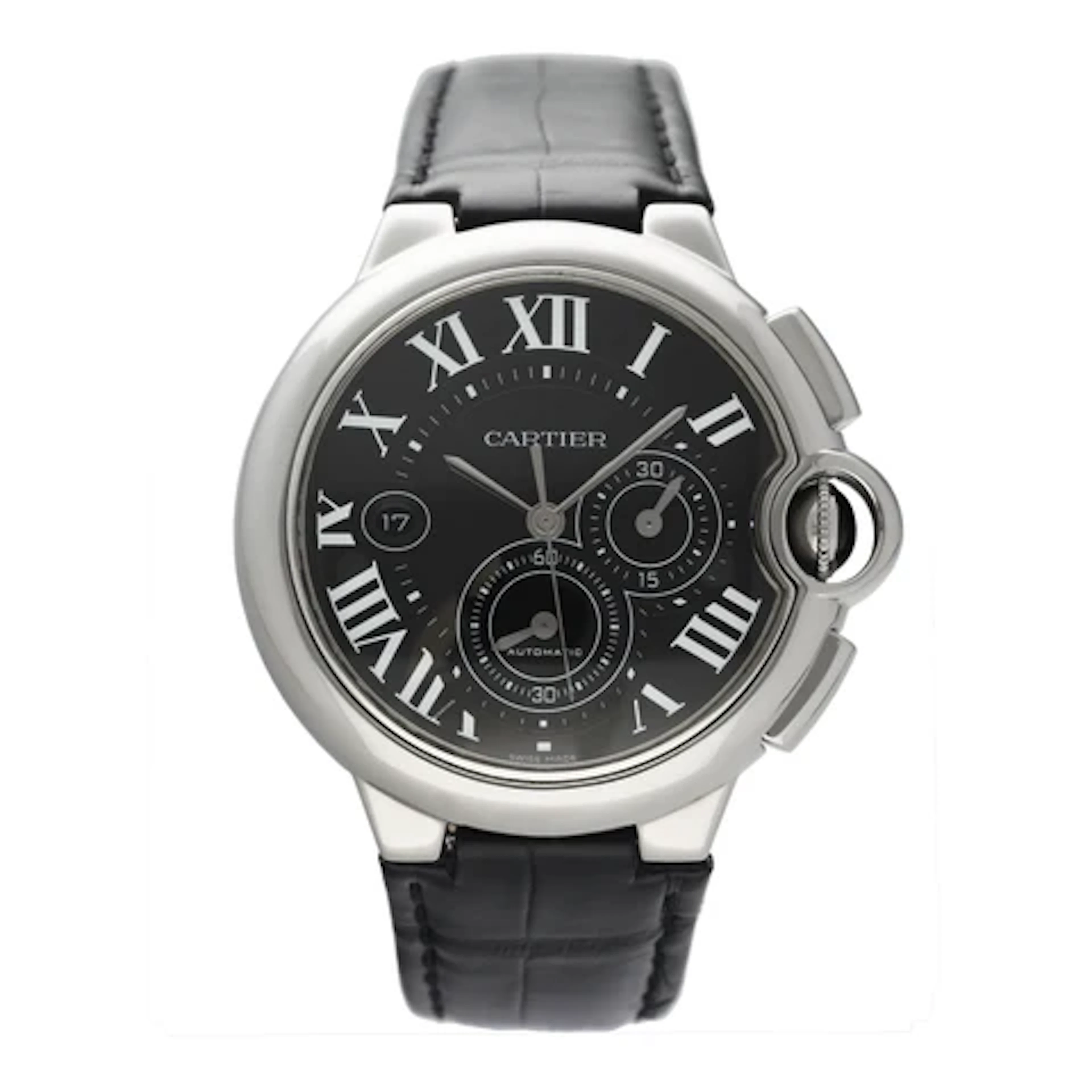 Cartier Ballon Bleu W6920052 XL Stainless Steel Mens Watch