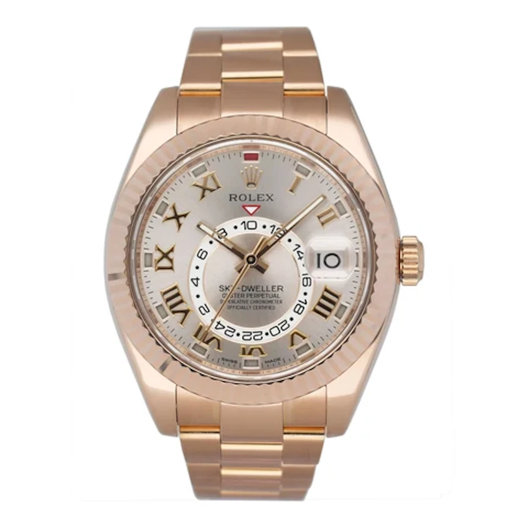 Rolex Sky-Dweller 326935 Roman Sundust Dial Mens Watch Box Papers