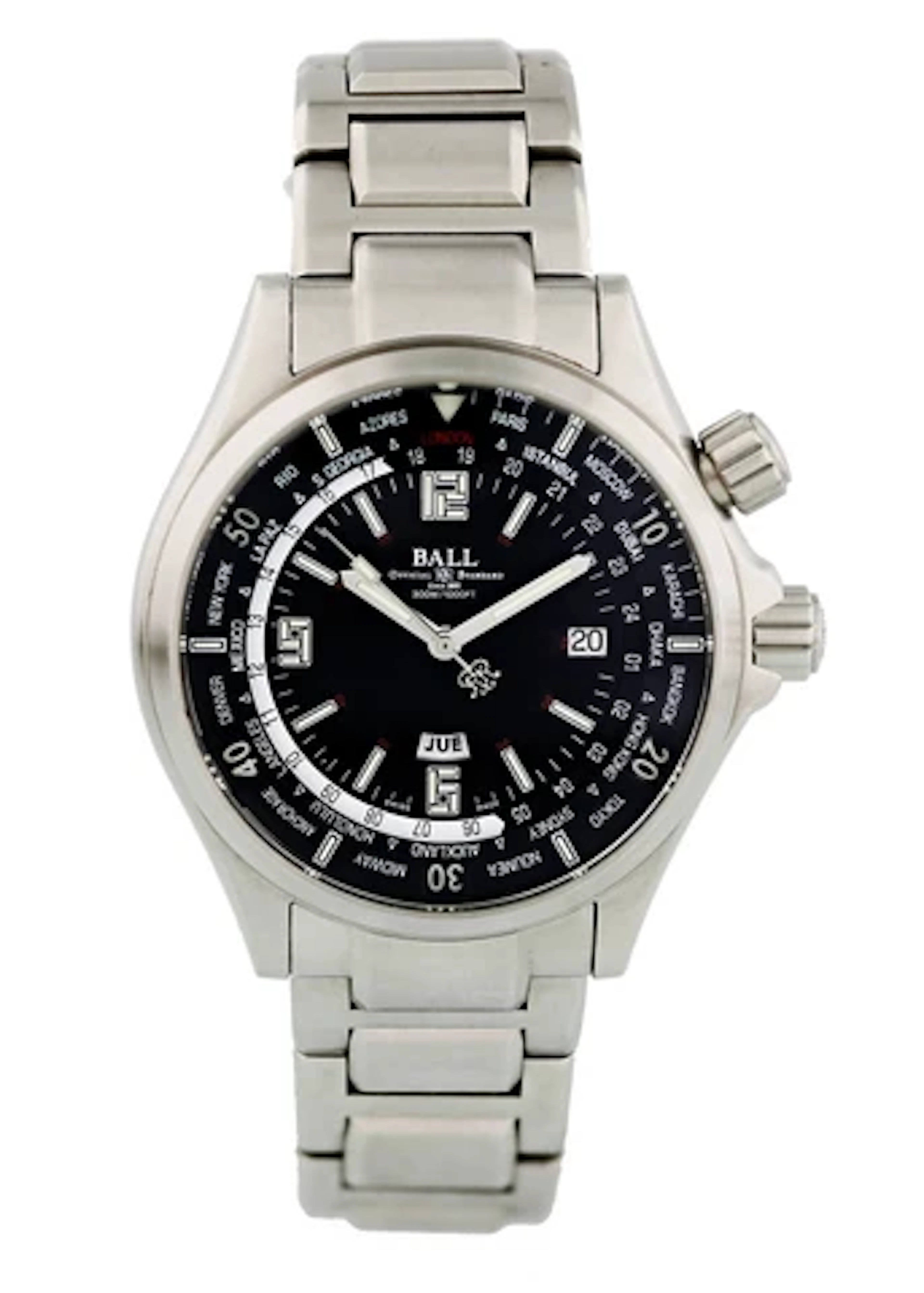 Ball Engineer Master II DG2022A-S4A-BK Worldtime Mens Watch Full Set