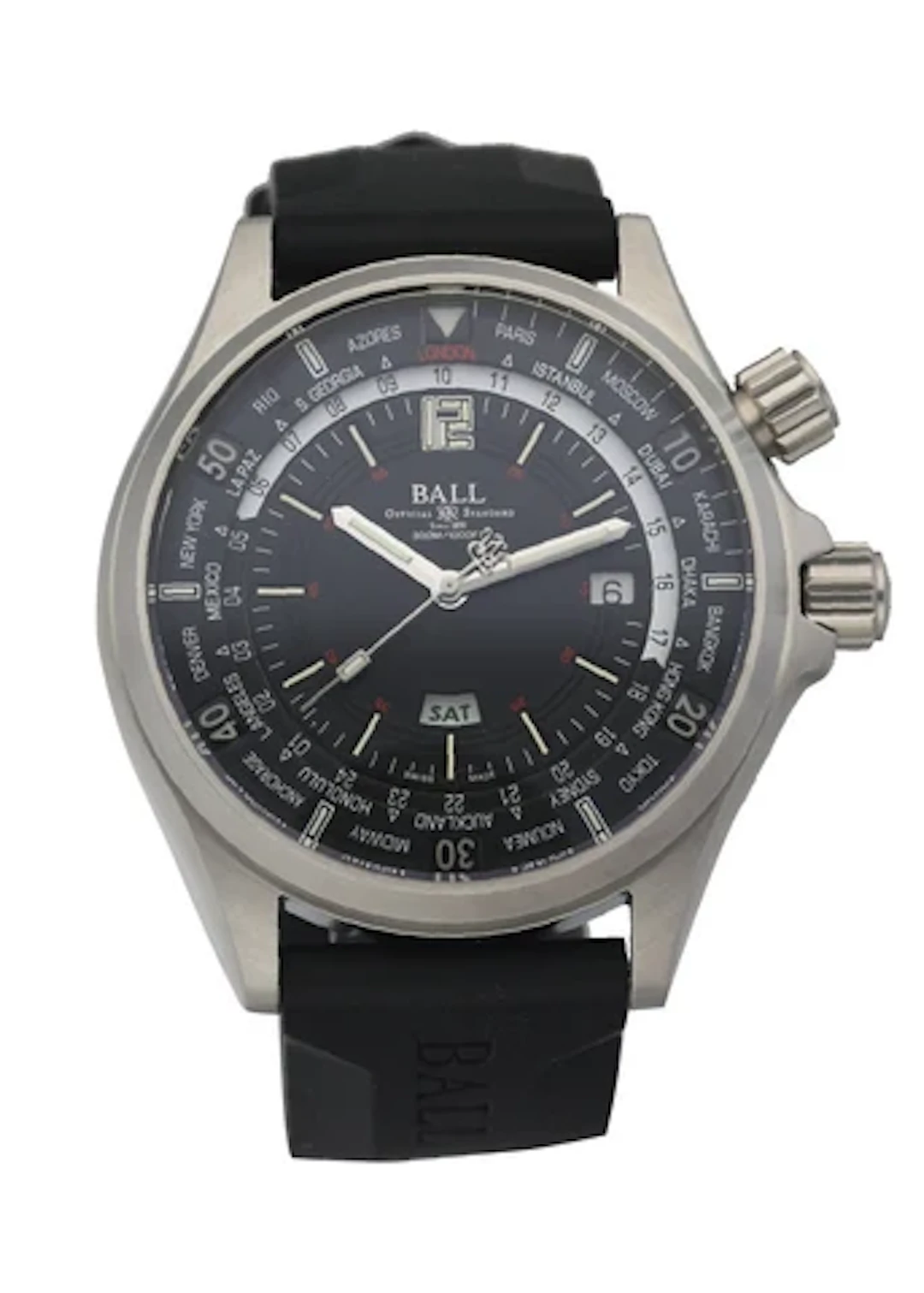 Ball Engineer Master II DG2022A-P3A-BK World Time Men's Watch Box Papers