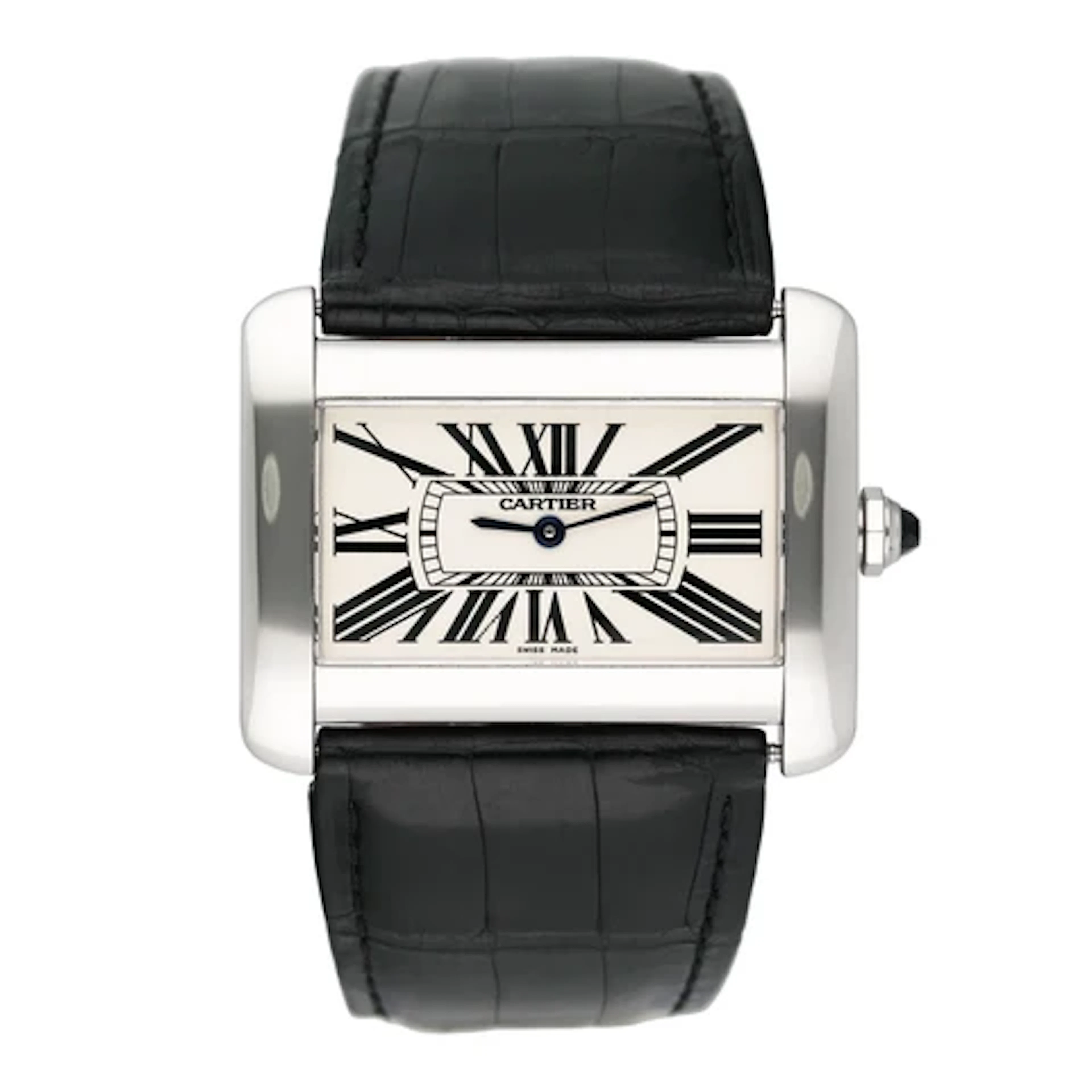 Cartier Tank Divan Large W6300655 Steel Ladies Watch
