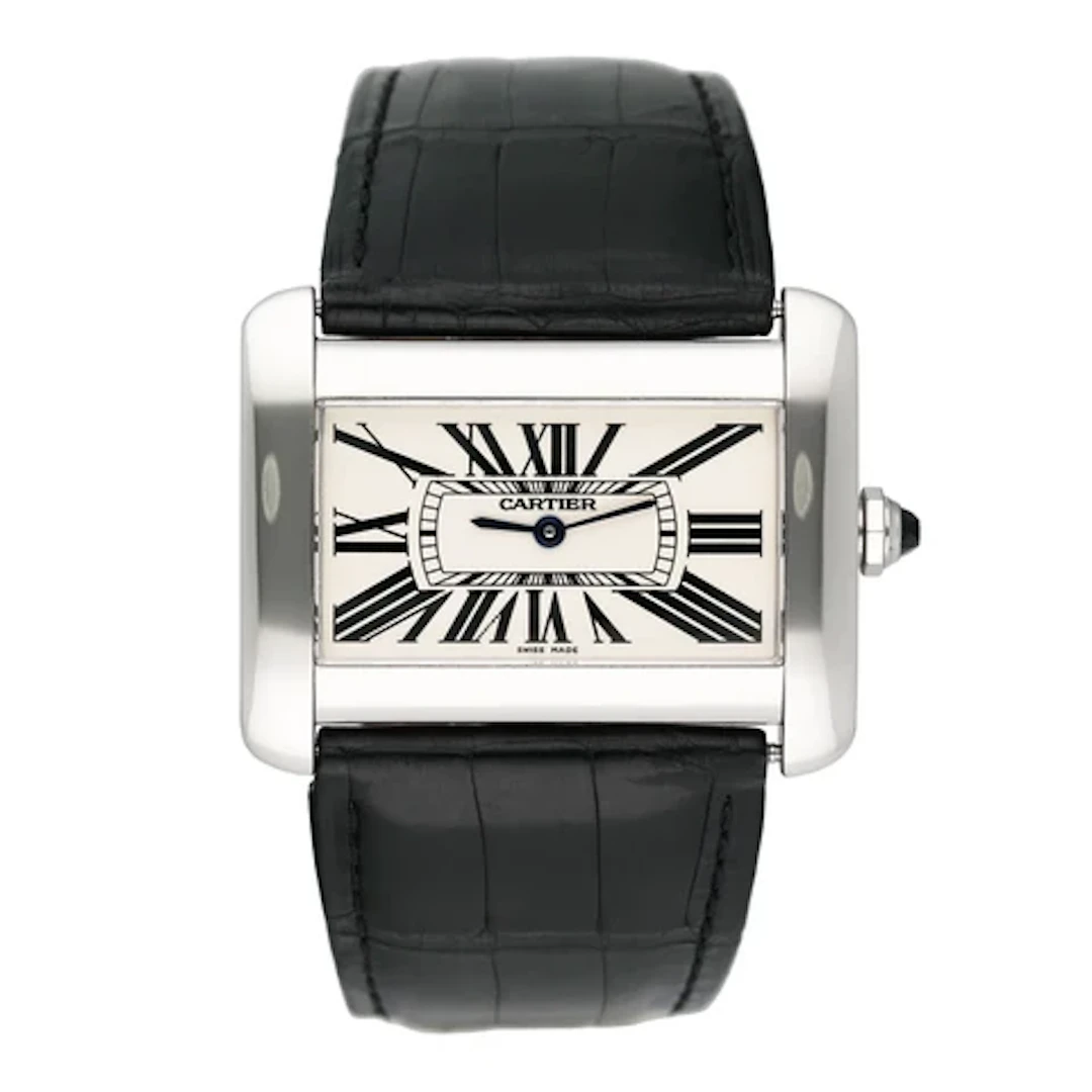 Cartier Tank Divan Large W6300655 Steel Ladies Watch